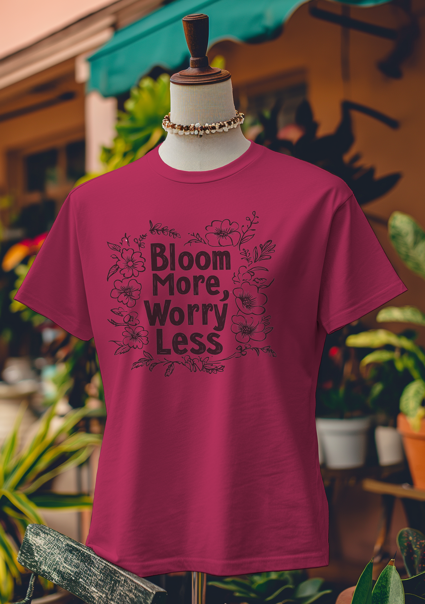 Bloom More, Worry Less T-Shirt