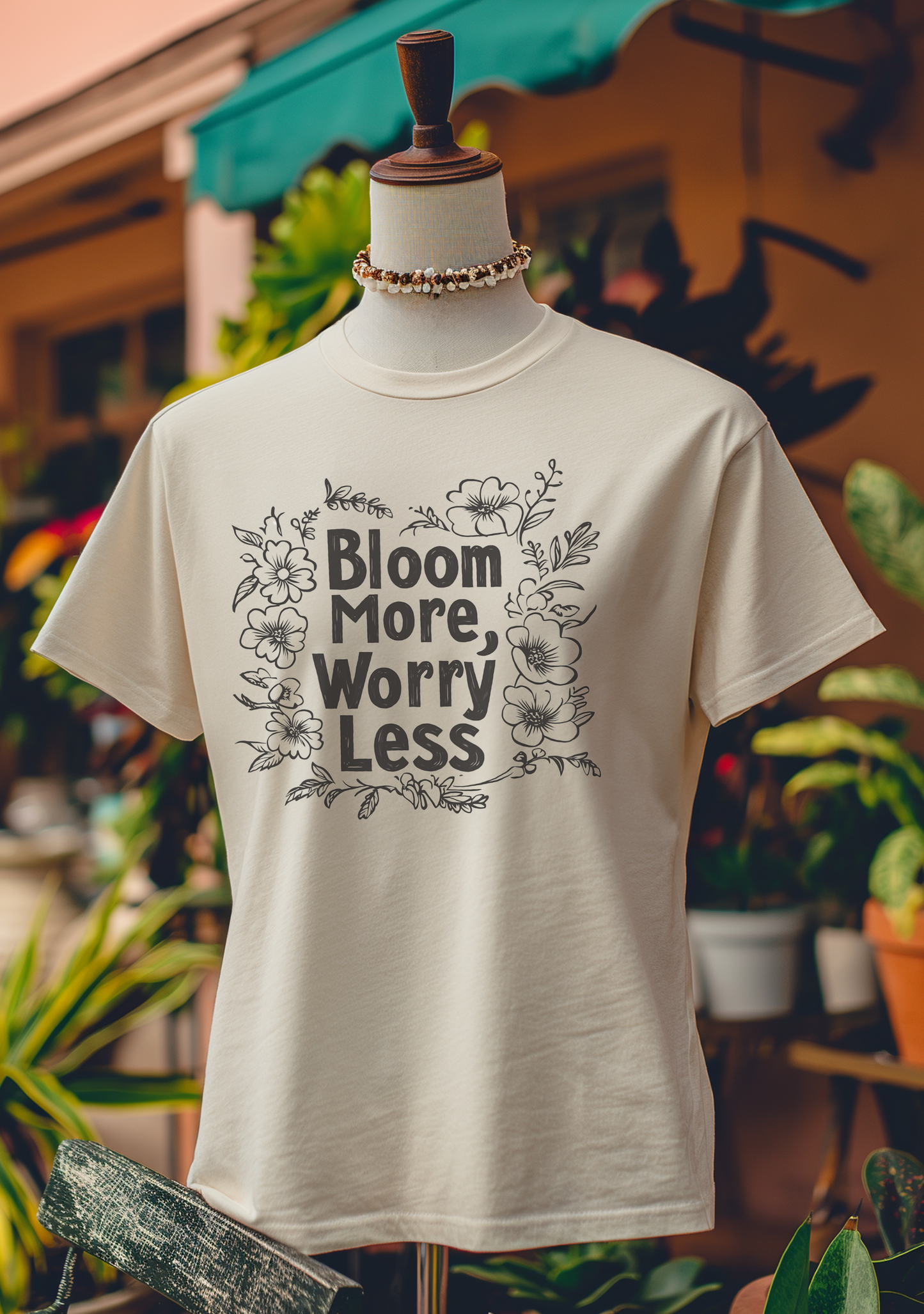 Bloom More, Worry Less T-Shirt