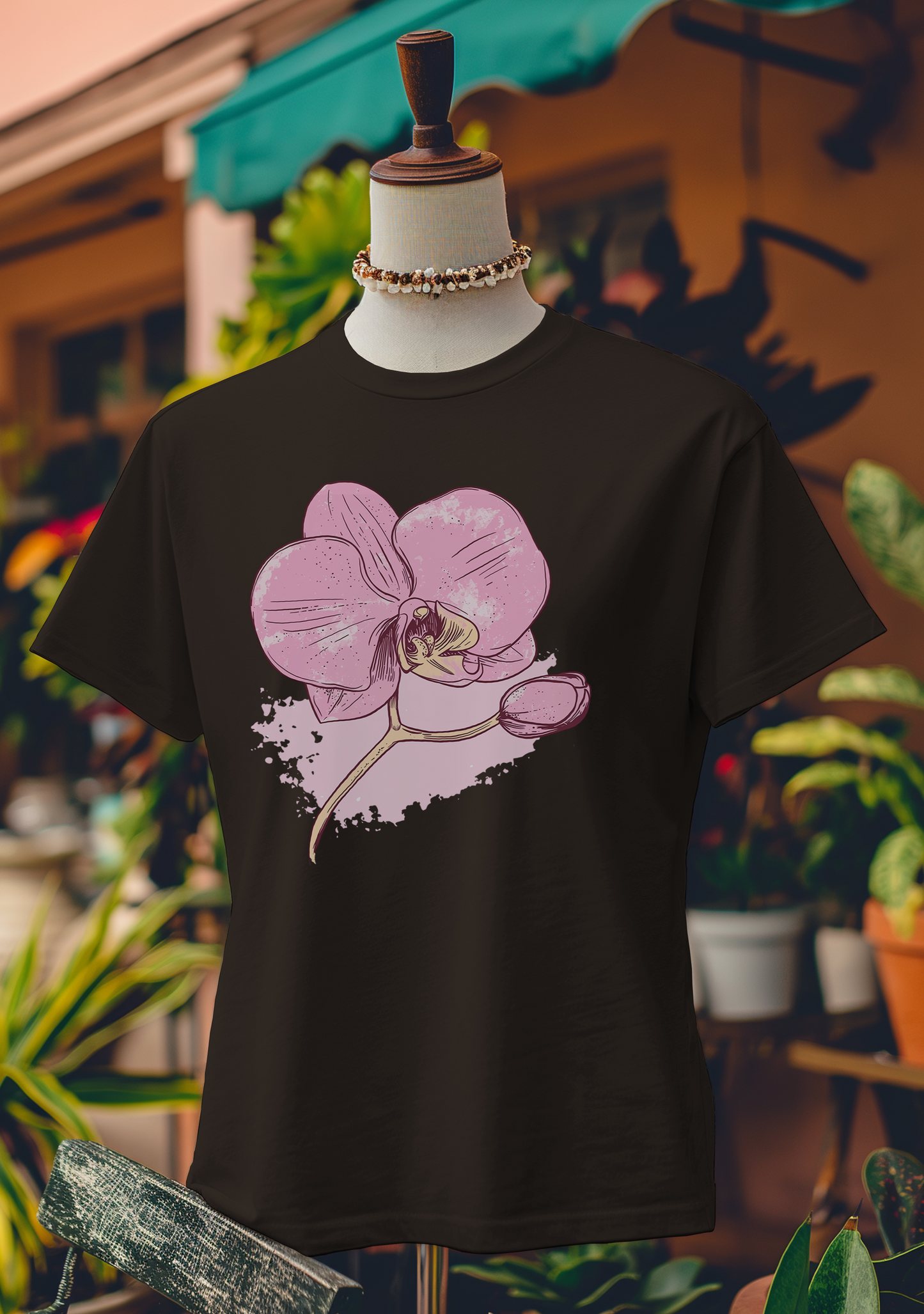 Splashed Orchid Art T-Shirt
