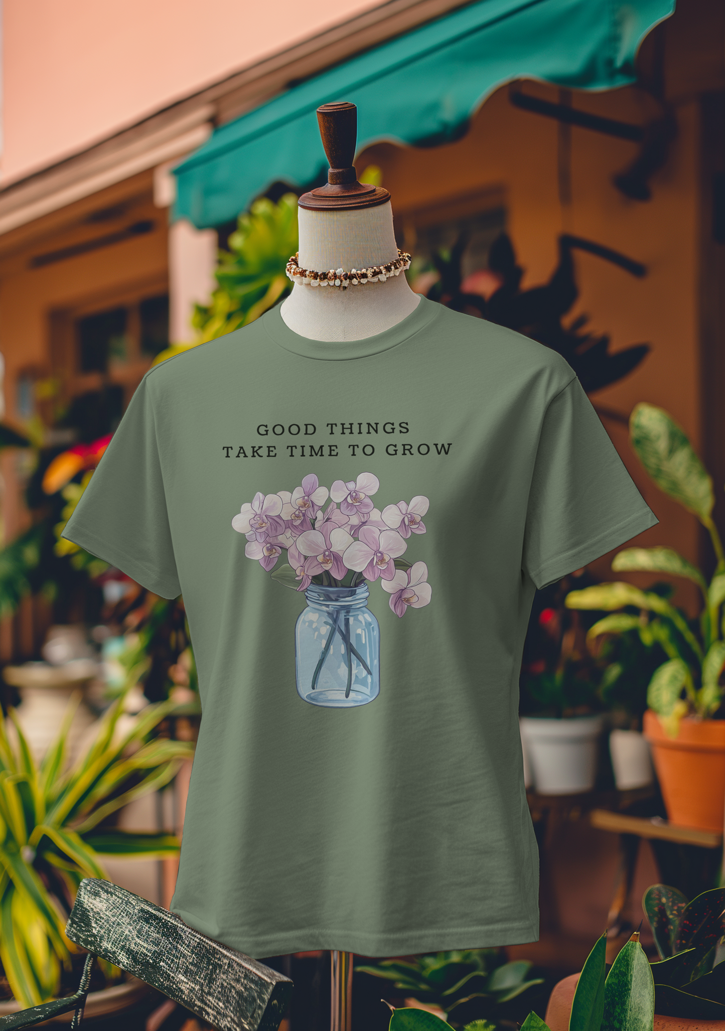 Good Things Take Time to Grow Orchid T-Shirt