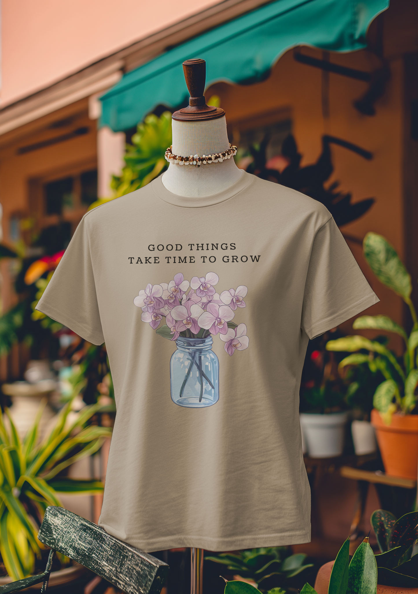 Good Things Take Time to Grow Orchid T-Shirt