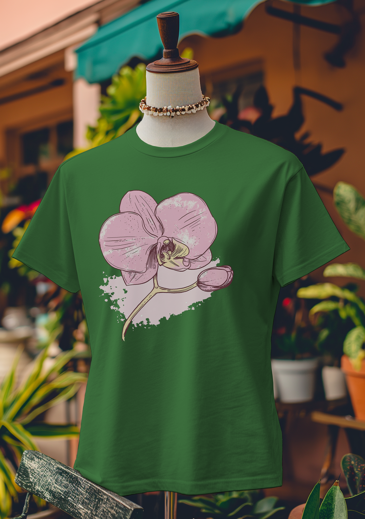 Splashed Orchid Art T-Shirt