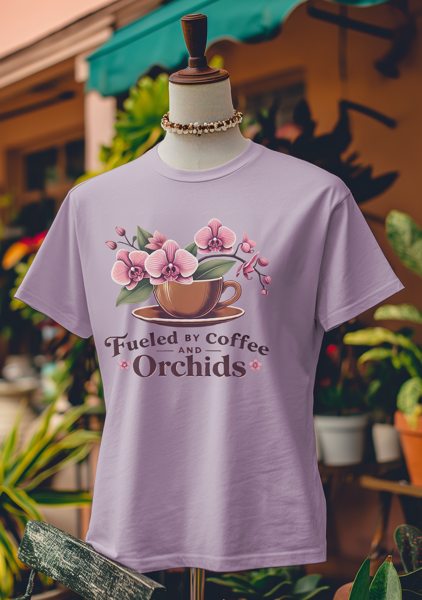 Fueled by Coffee and Orchids T-Shirt