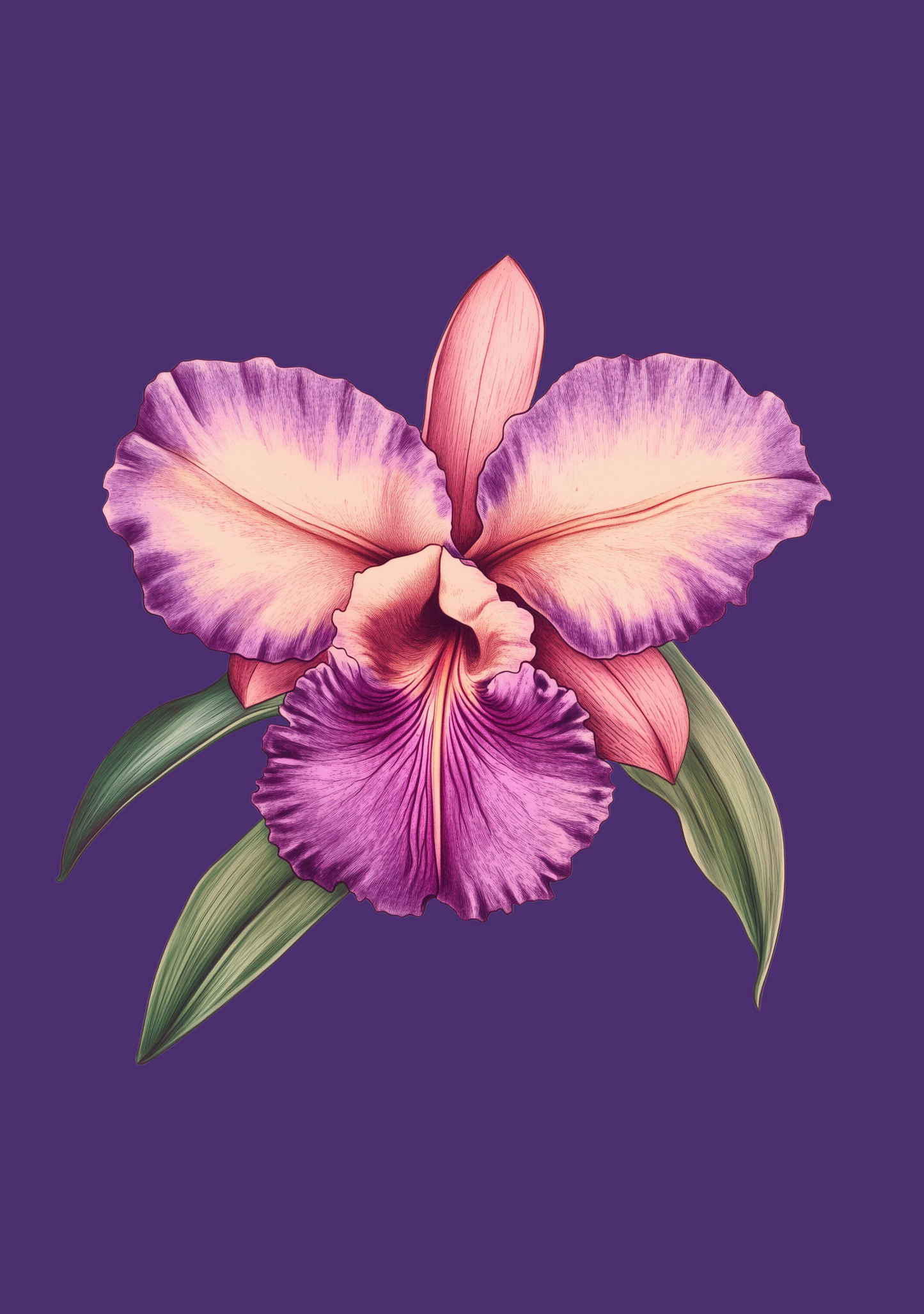 Blush Orchid Elegance T-Shirt