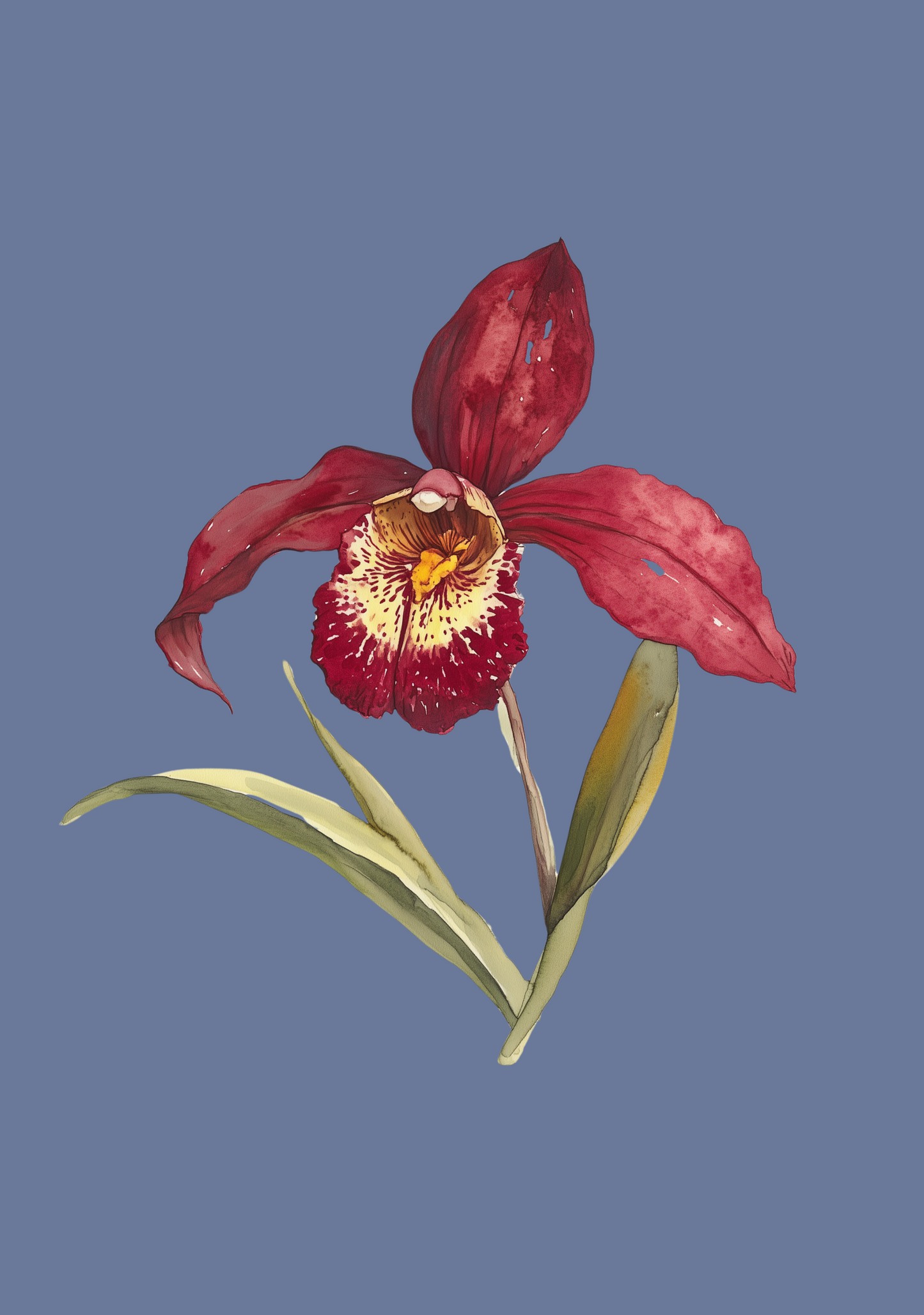 Crimson Orchid Majesty T-Shirt