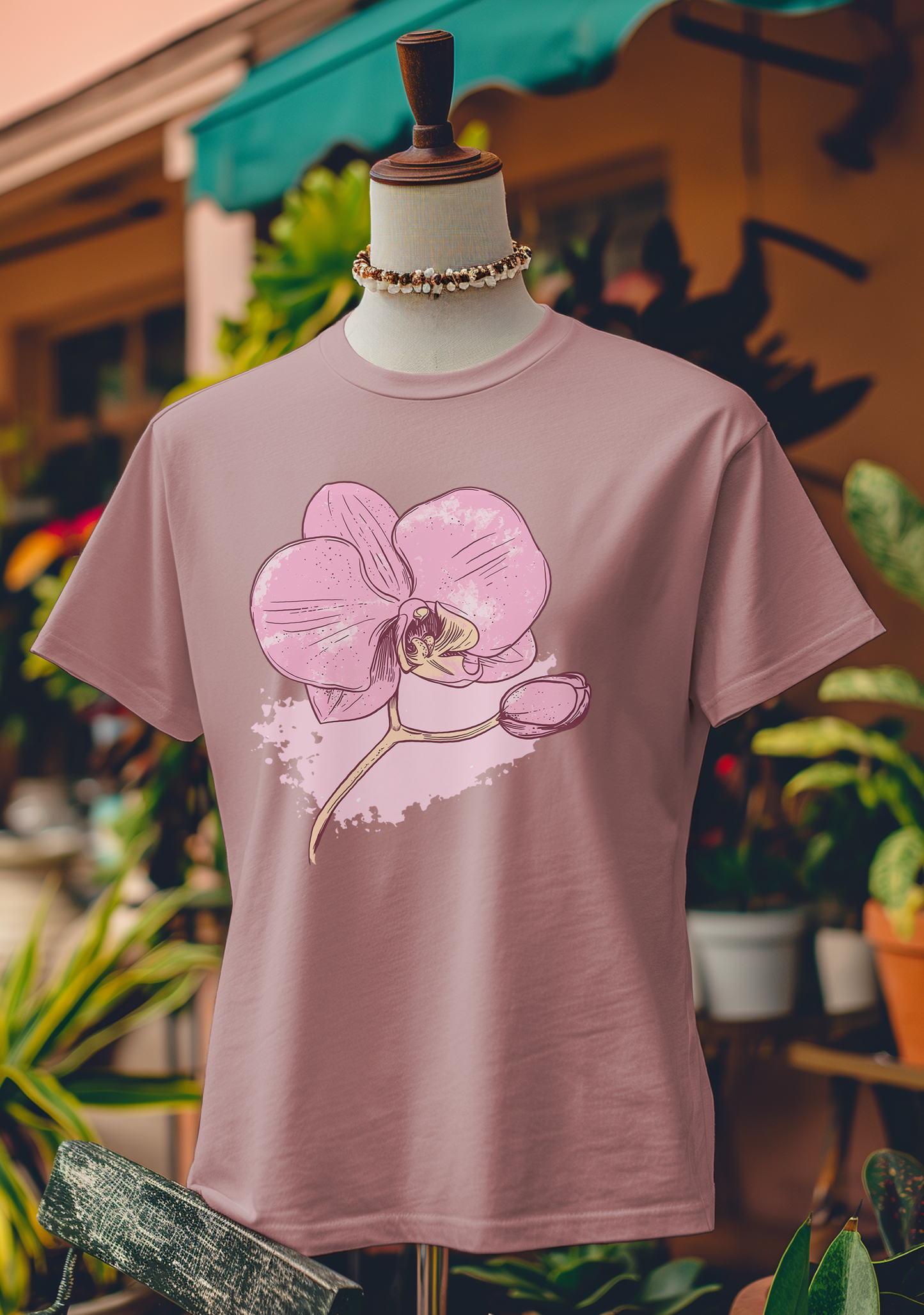 Splashed Orchid Art T-Shirt