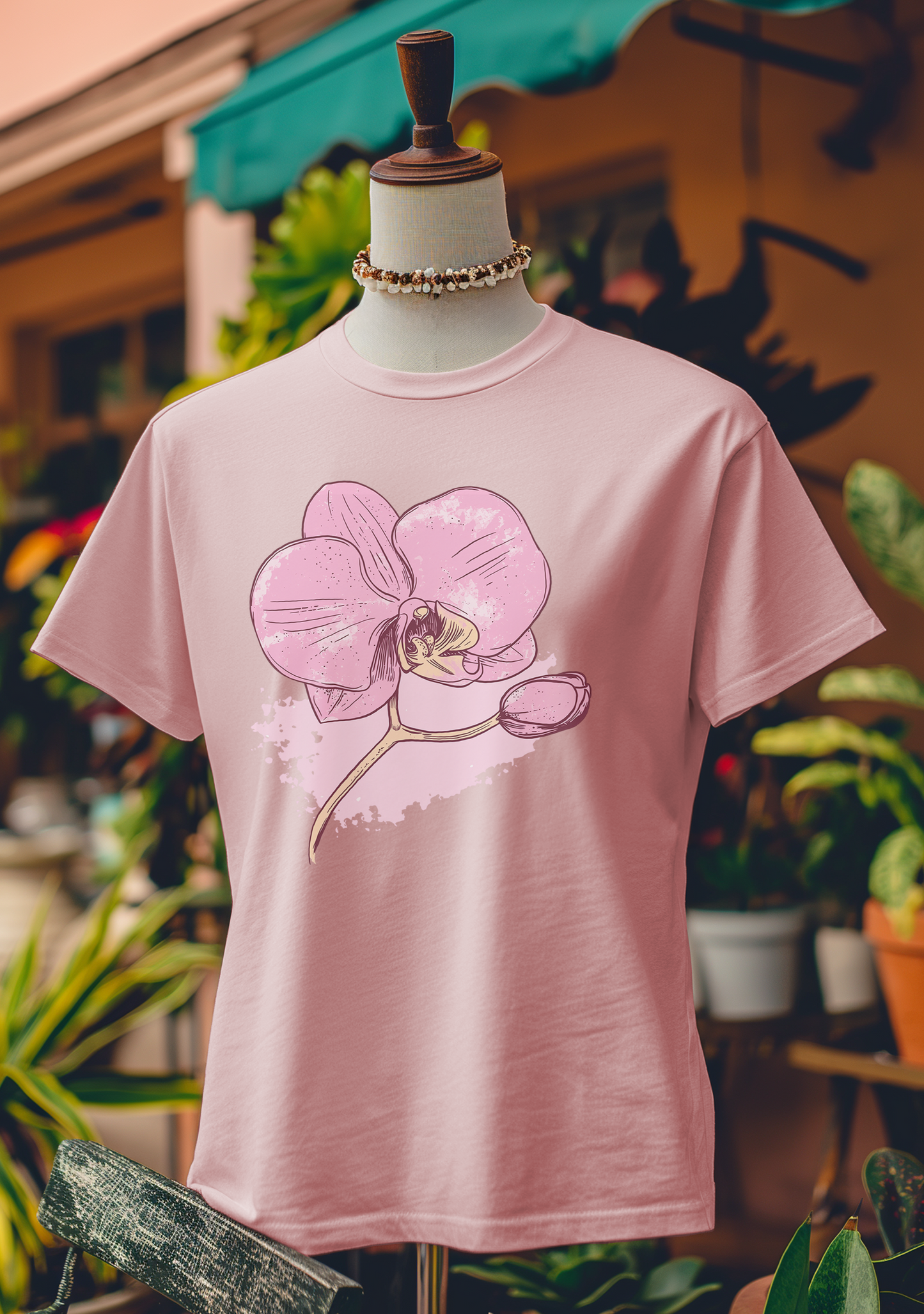 Splashed Orchid Art T-Shirt