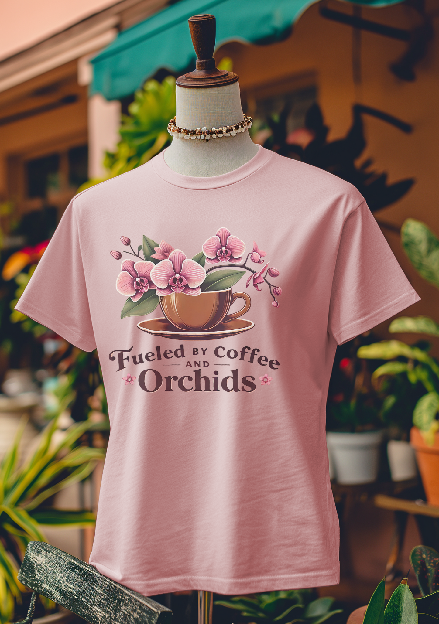 Fueled by Coffee and Orchids T-Shirt