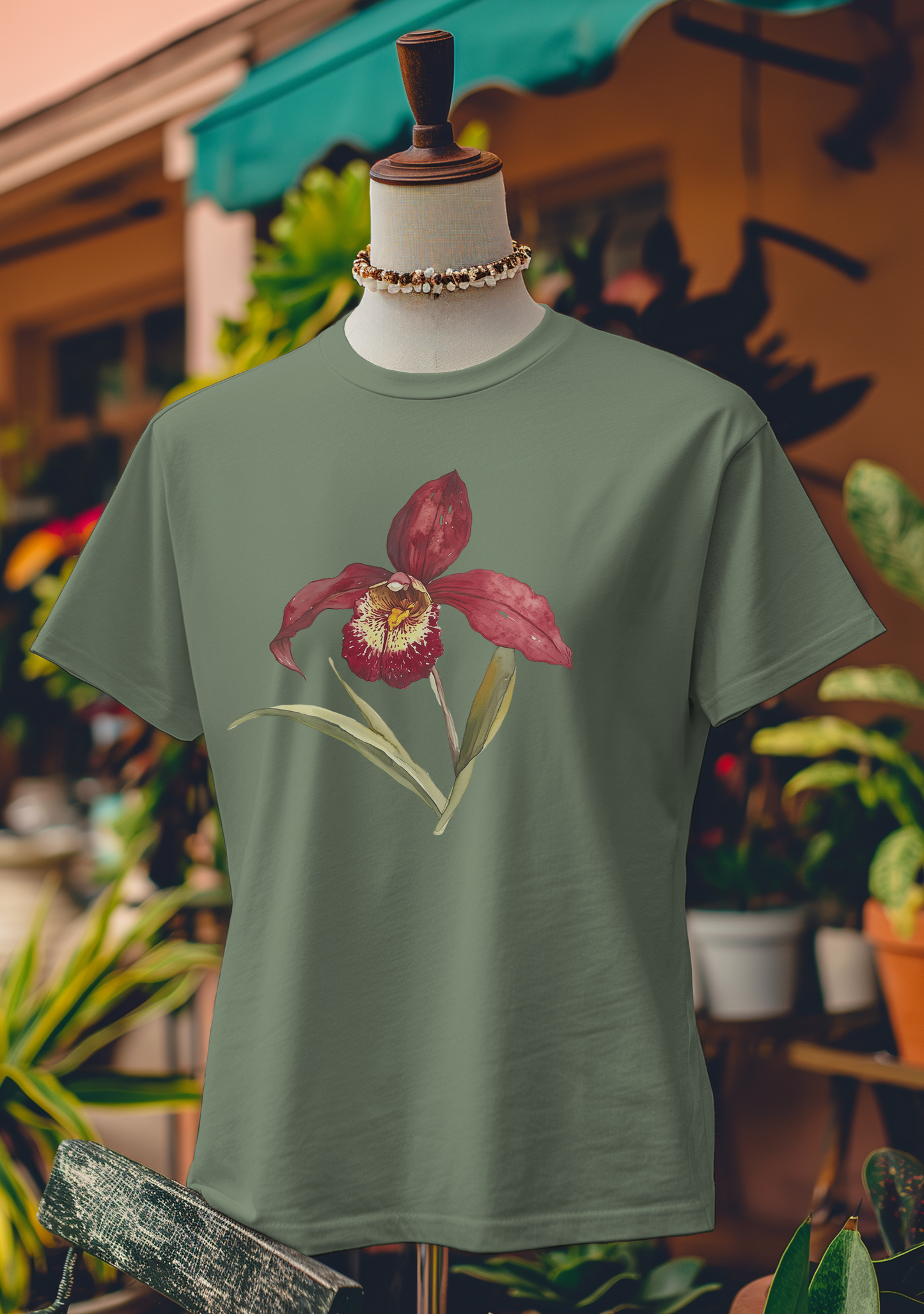 Crimson Orchid Majesty T-Shirt