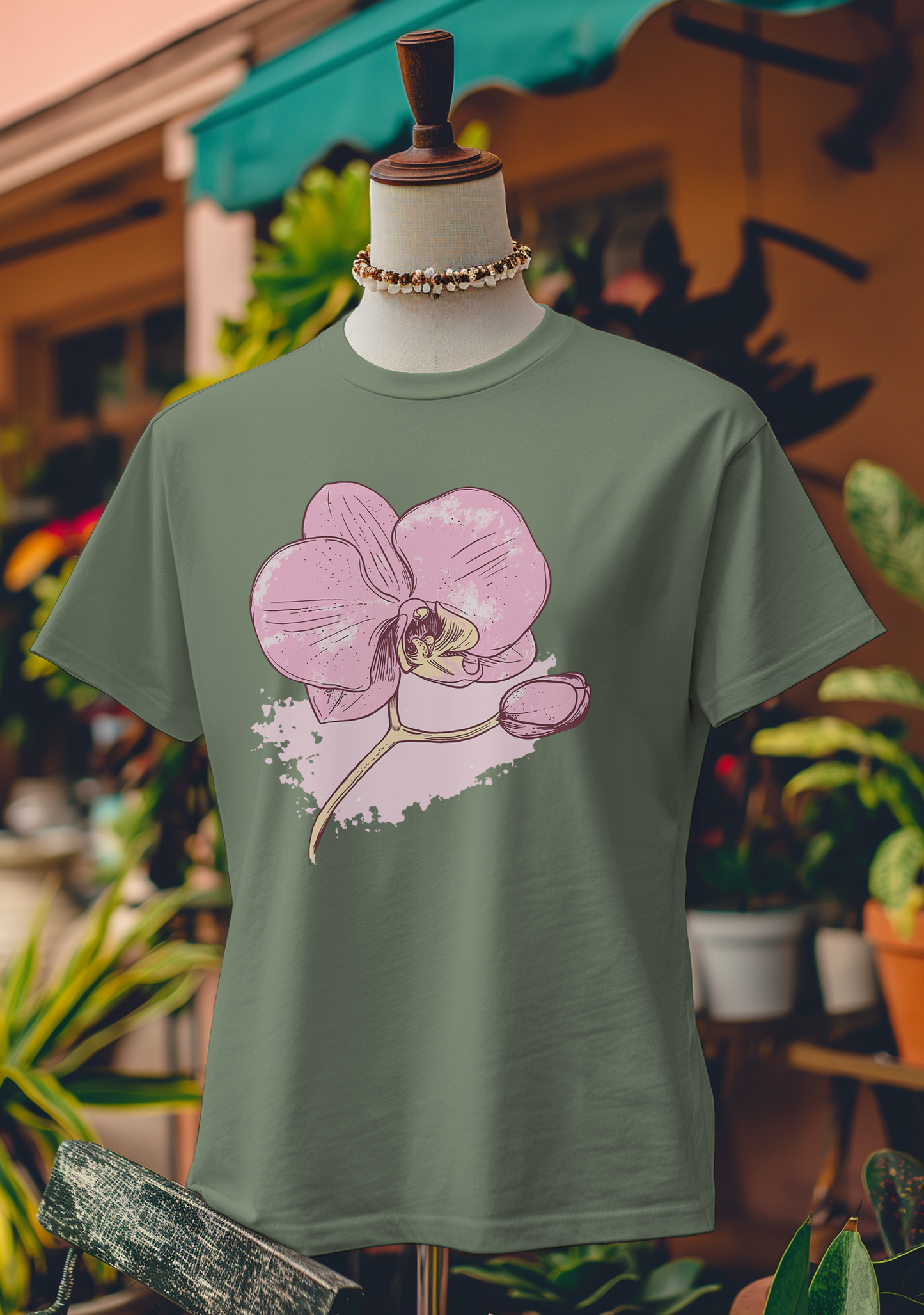Splashed Orchid Art T-Shirt