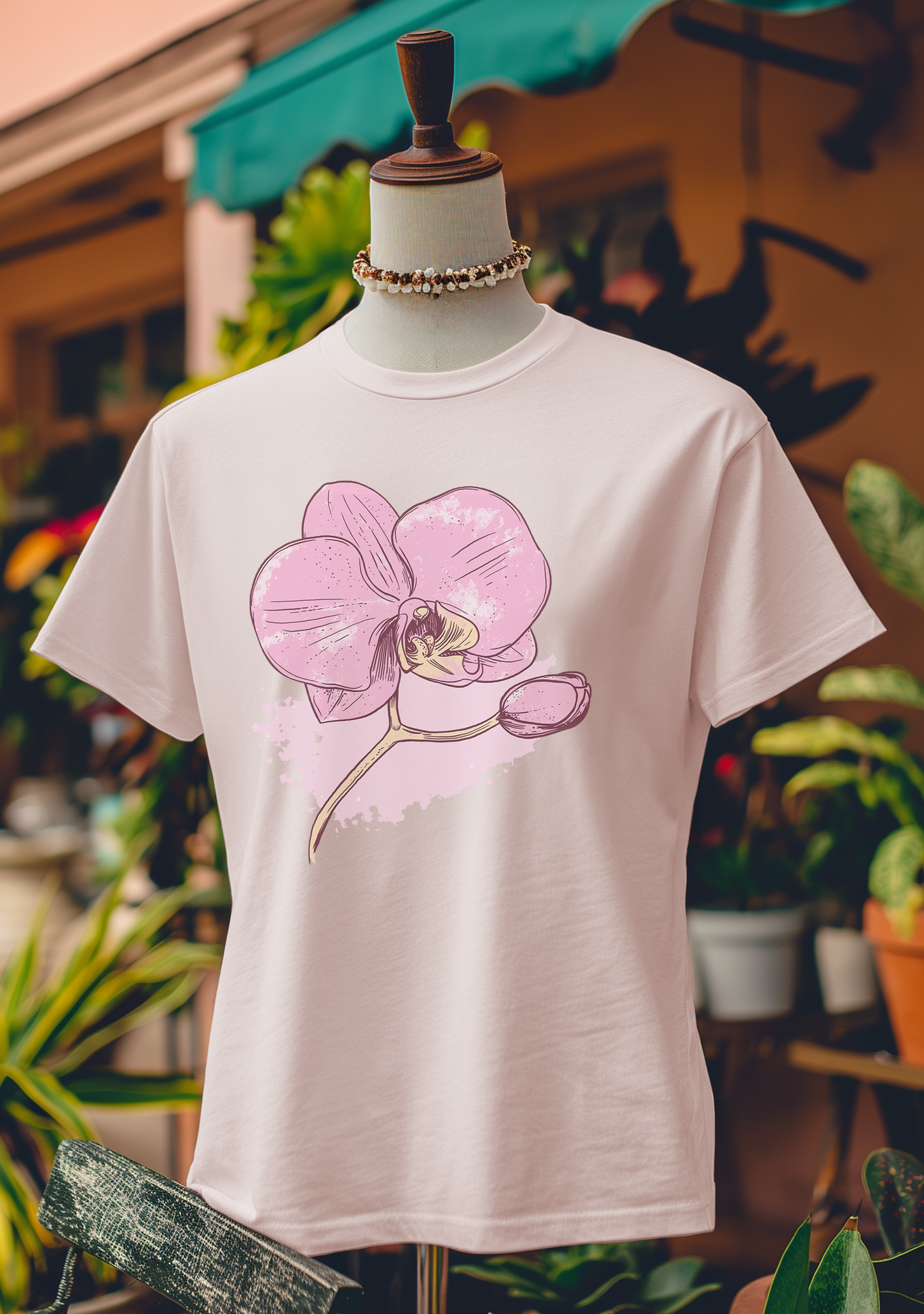 Splashed Orchid Art T-Shirt
