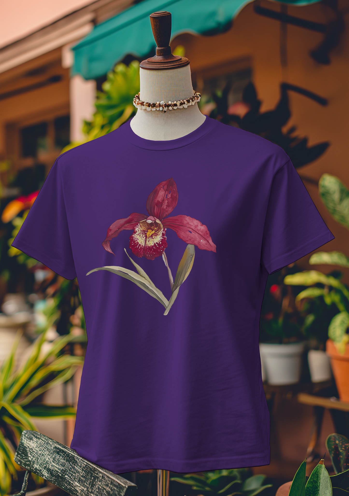 Crimson Orchid Majesty T-Shirt