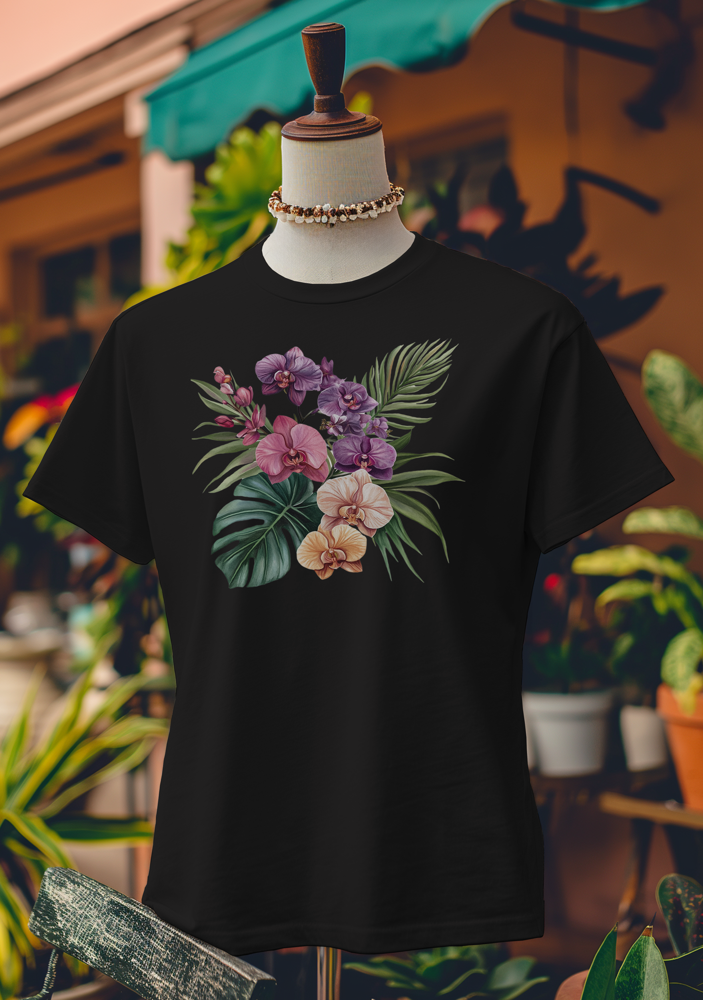 Tropical Orchid Paradise T-Shirt