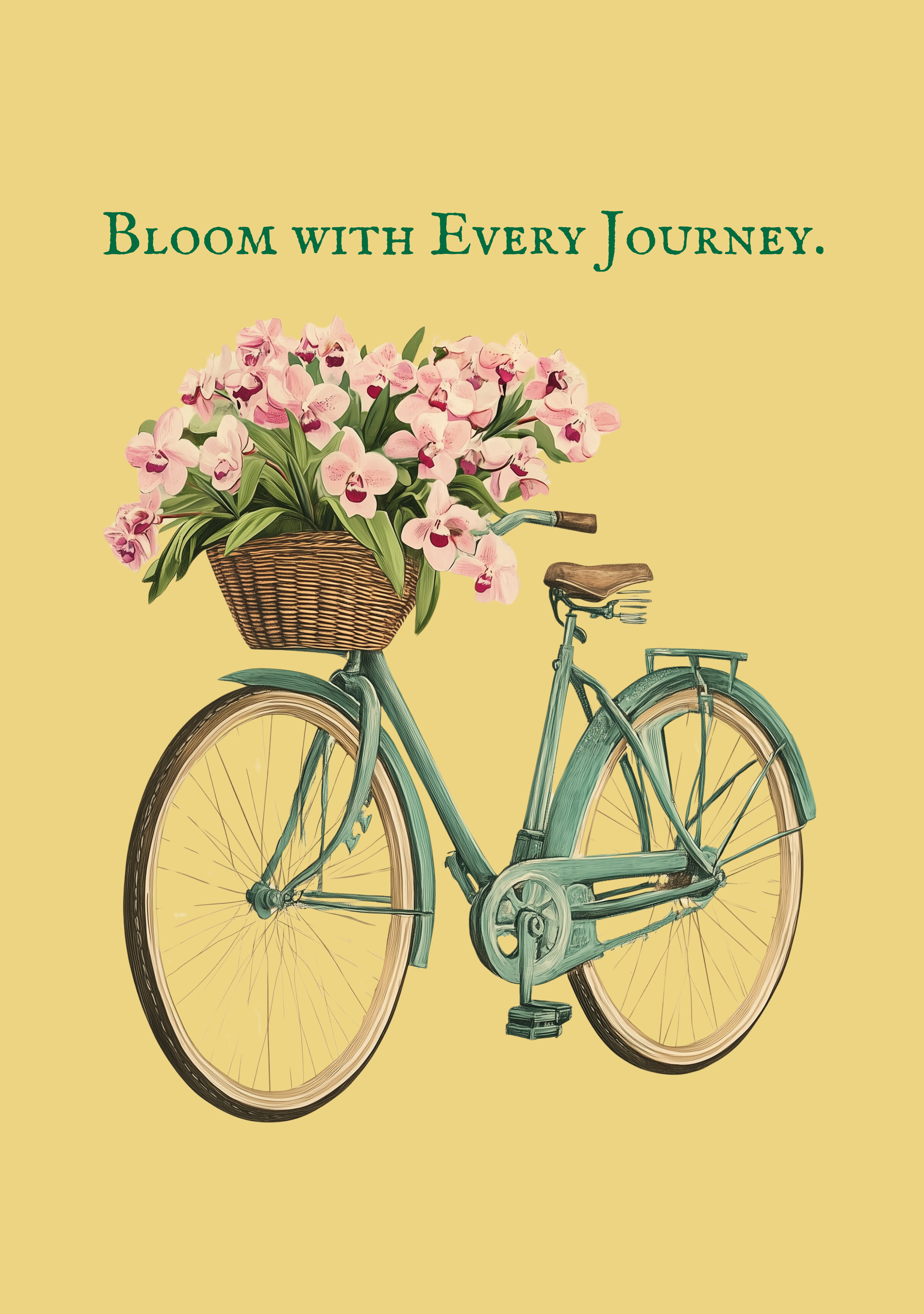 Bloom with Every Journey Bicycle T-Shirt