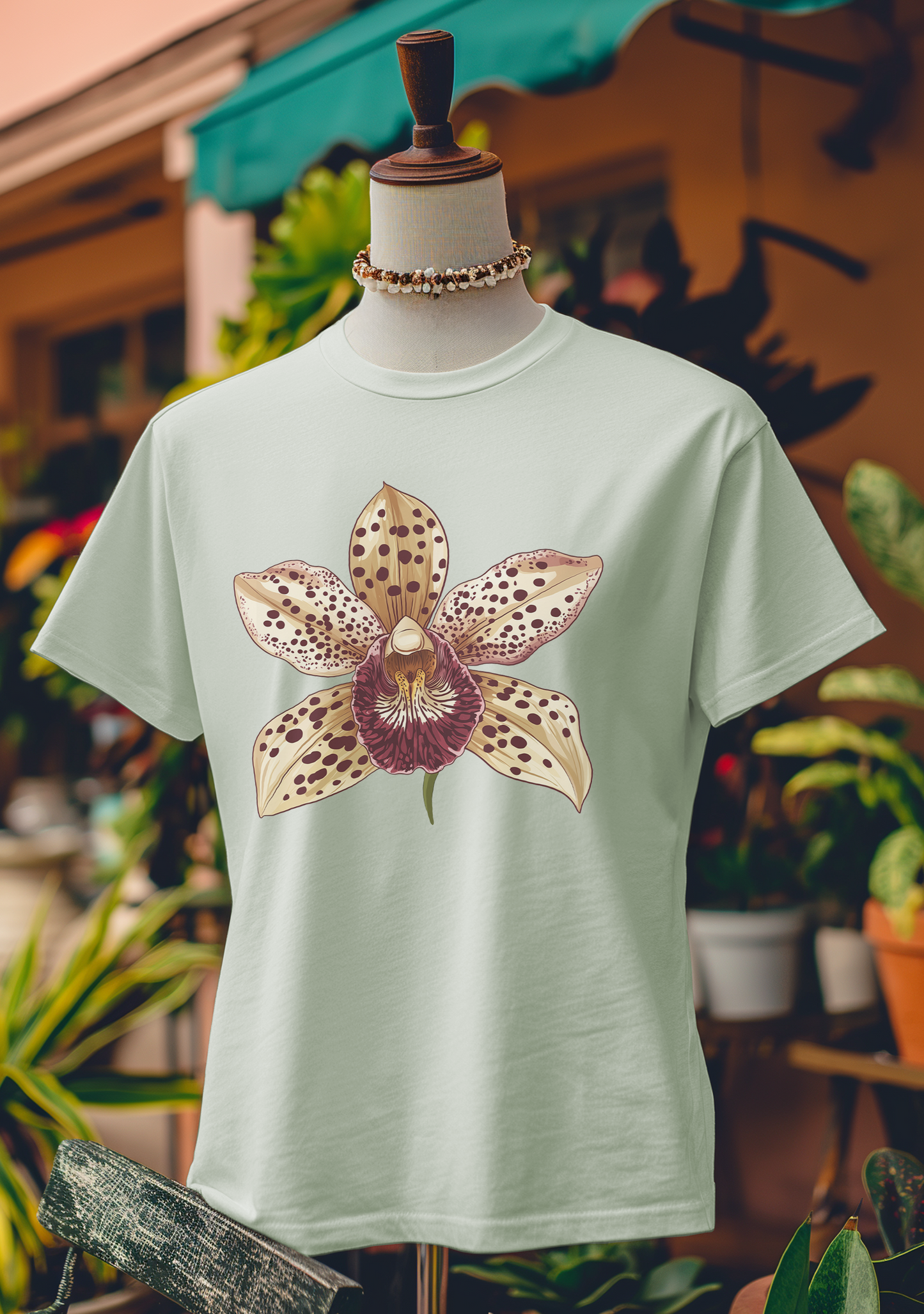 Leopard Orchid Charm  T-Shirt