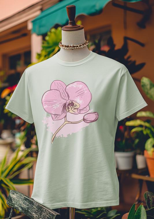 Splashed Orchid Art T-Shirt