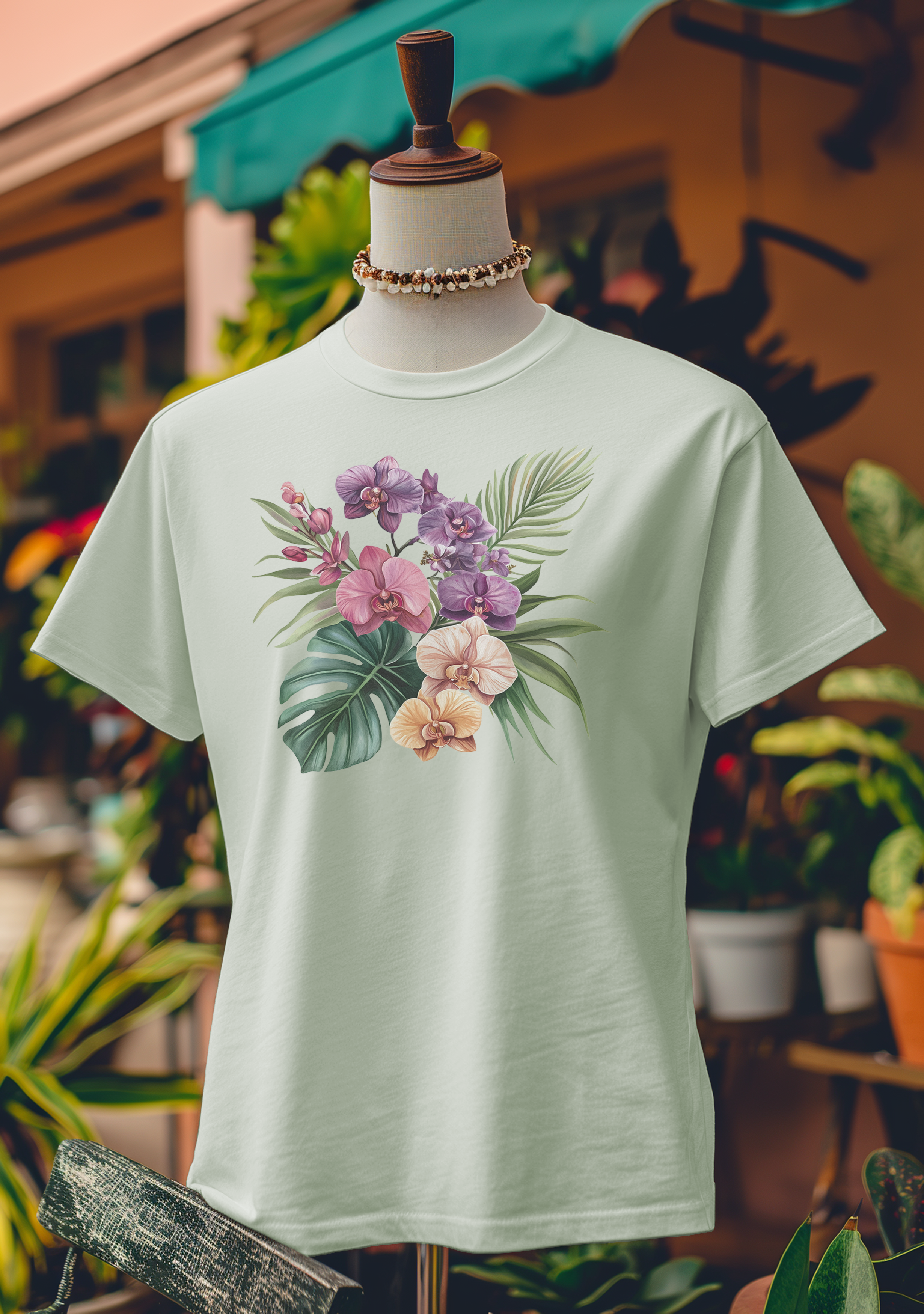 Tropical Orchid Paradise T-Shirt