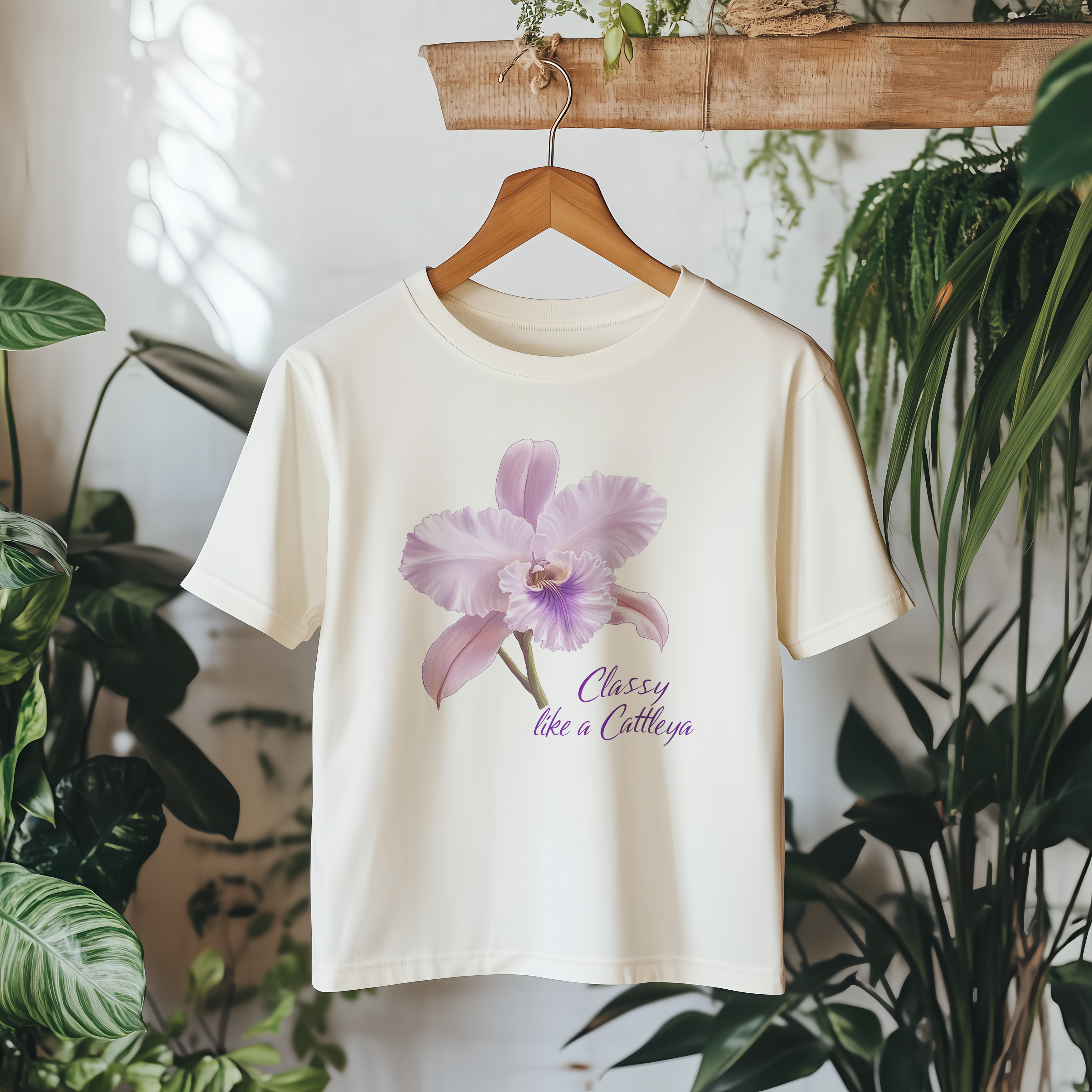 Classy Like a Cattleya Orchid Elegance T-Shirt