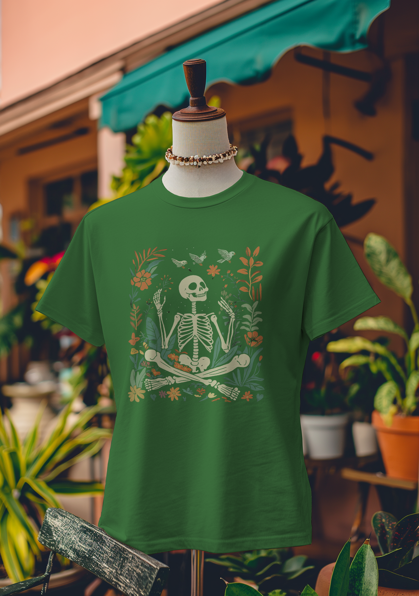 Eternal Bloom Skeleton T-Shirt
