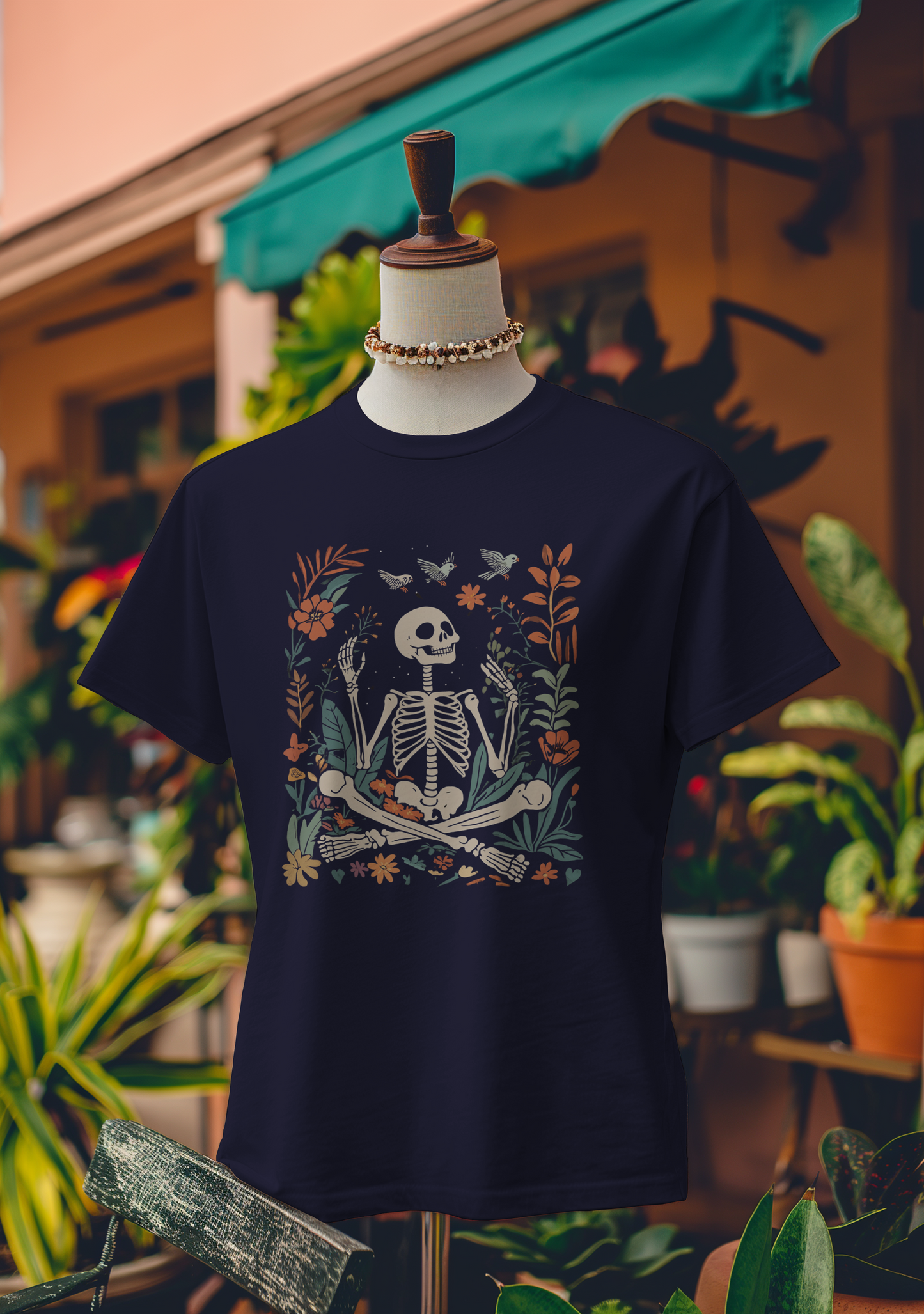 Eternal Bloom Skeleton T-Shirt
