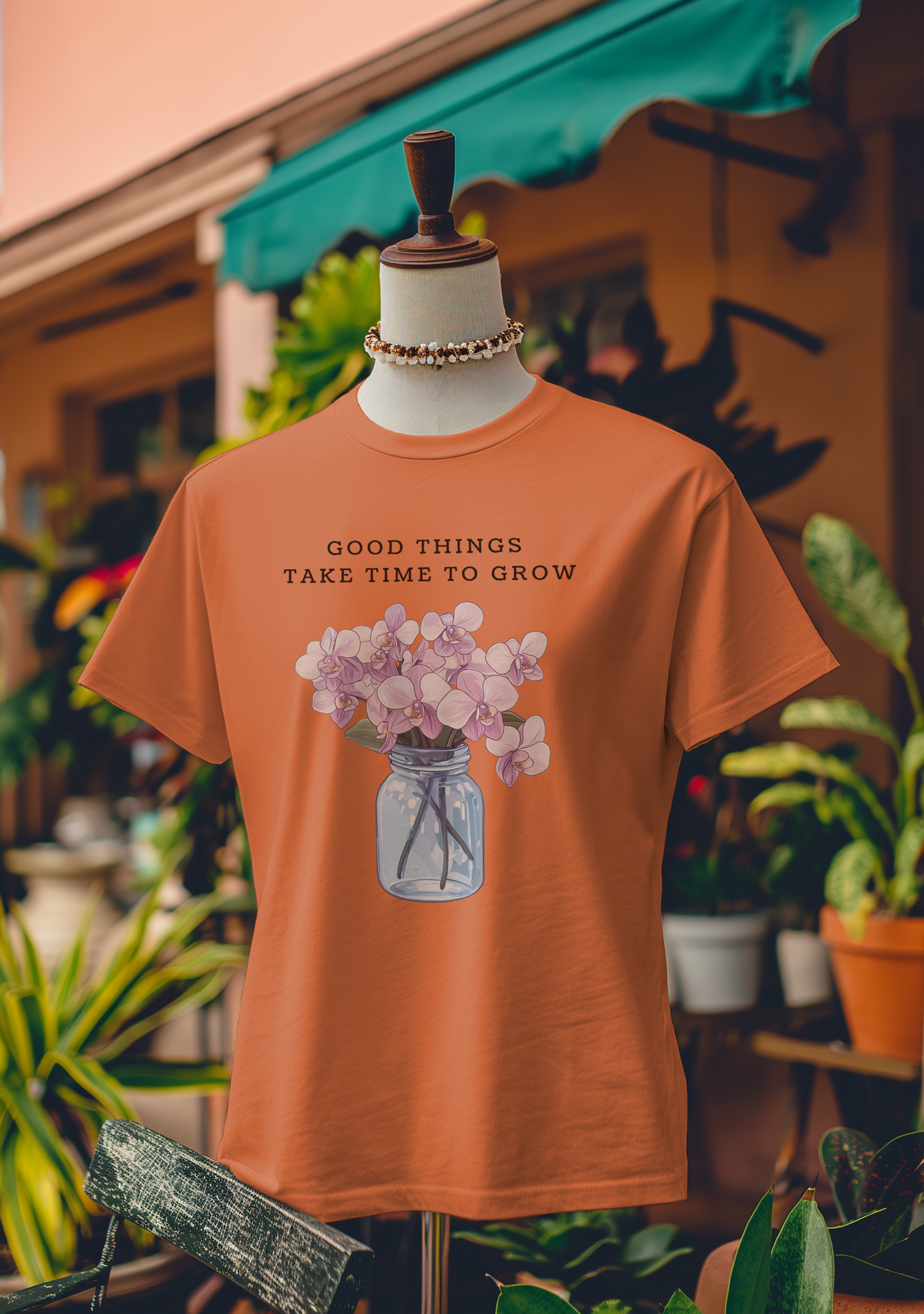 Good Things Take Time to Grow Orchid T-Shirt