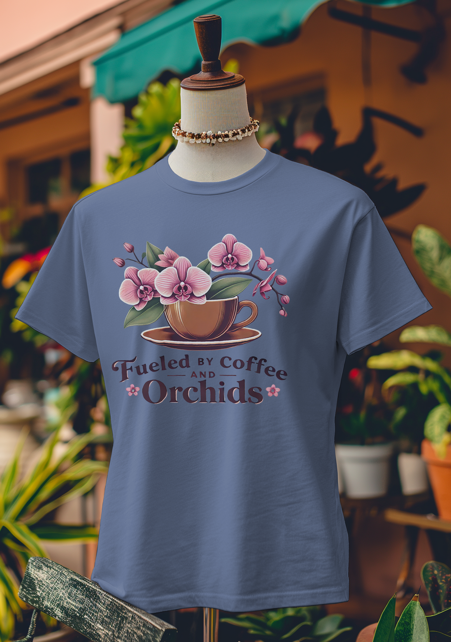 Fueled by Coffee and Orchids T-Shirt