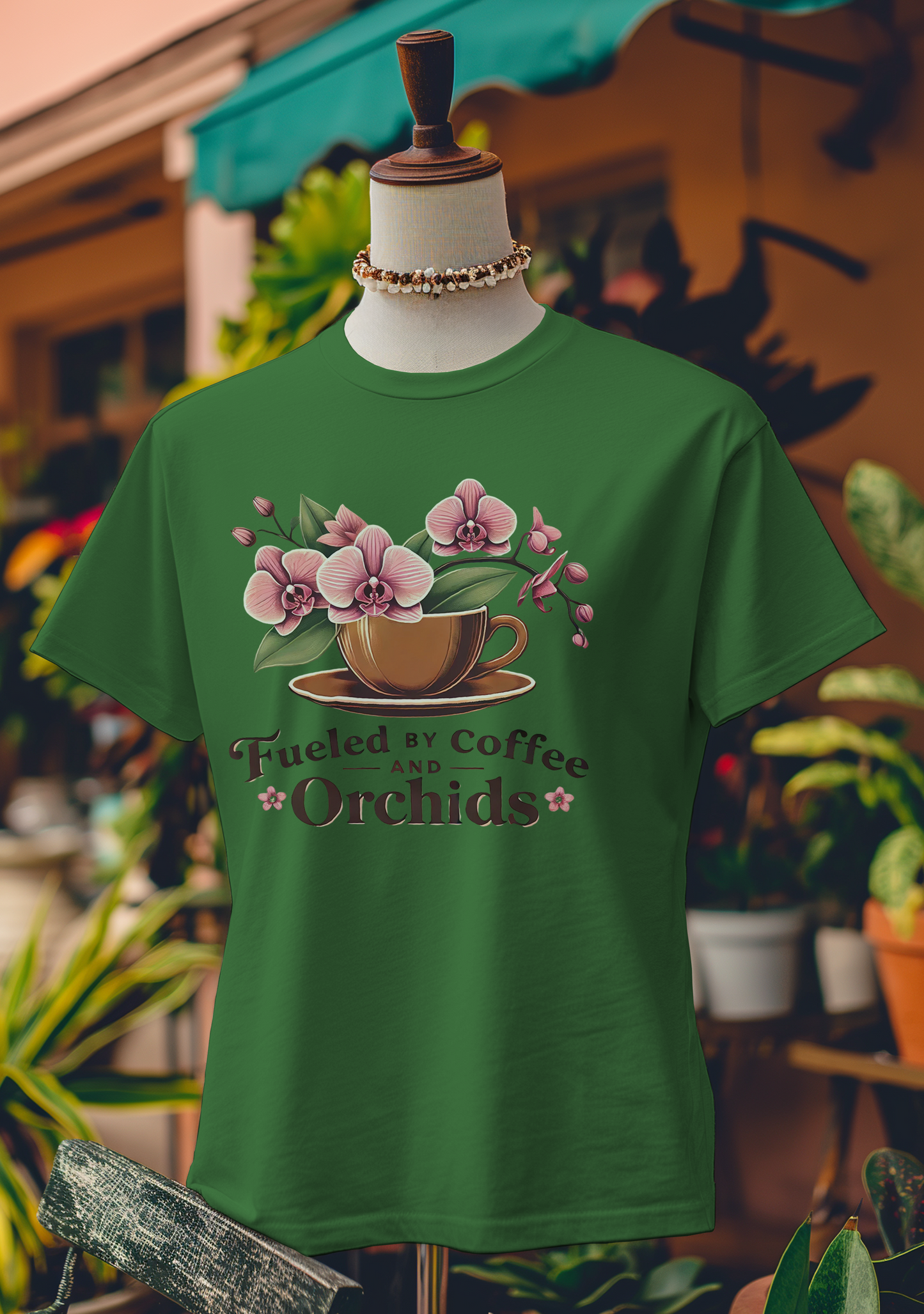Fueled by Coffee and Orchids T-Shirt