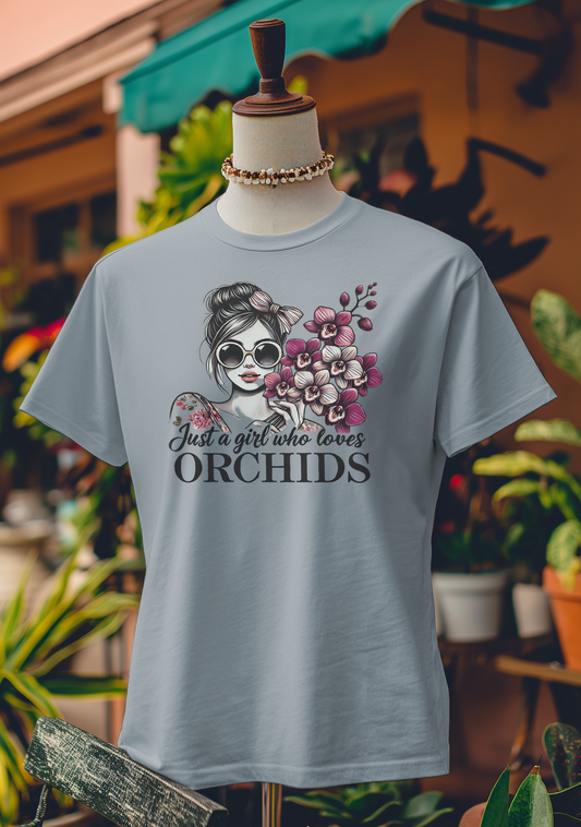 Just a Girl Who Loves Orchids T-Shirt