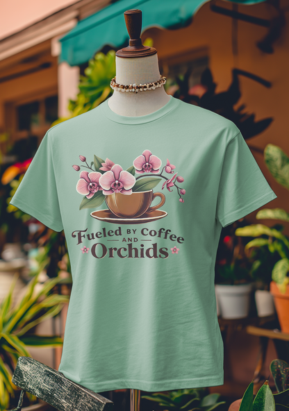 Fueled by Coffee and Orchids T-Shirt