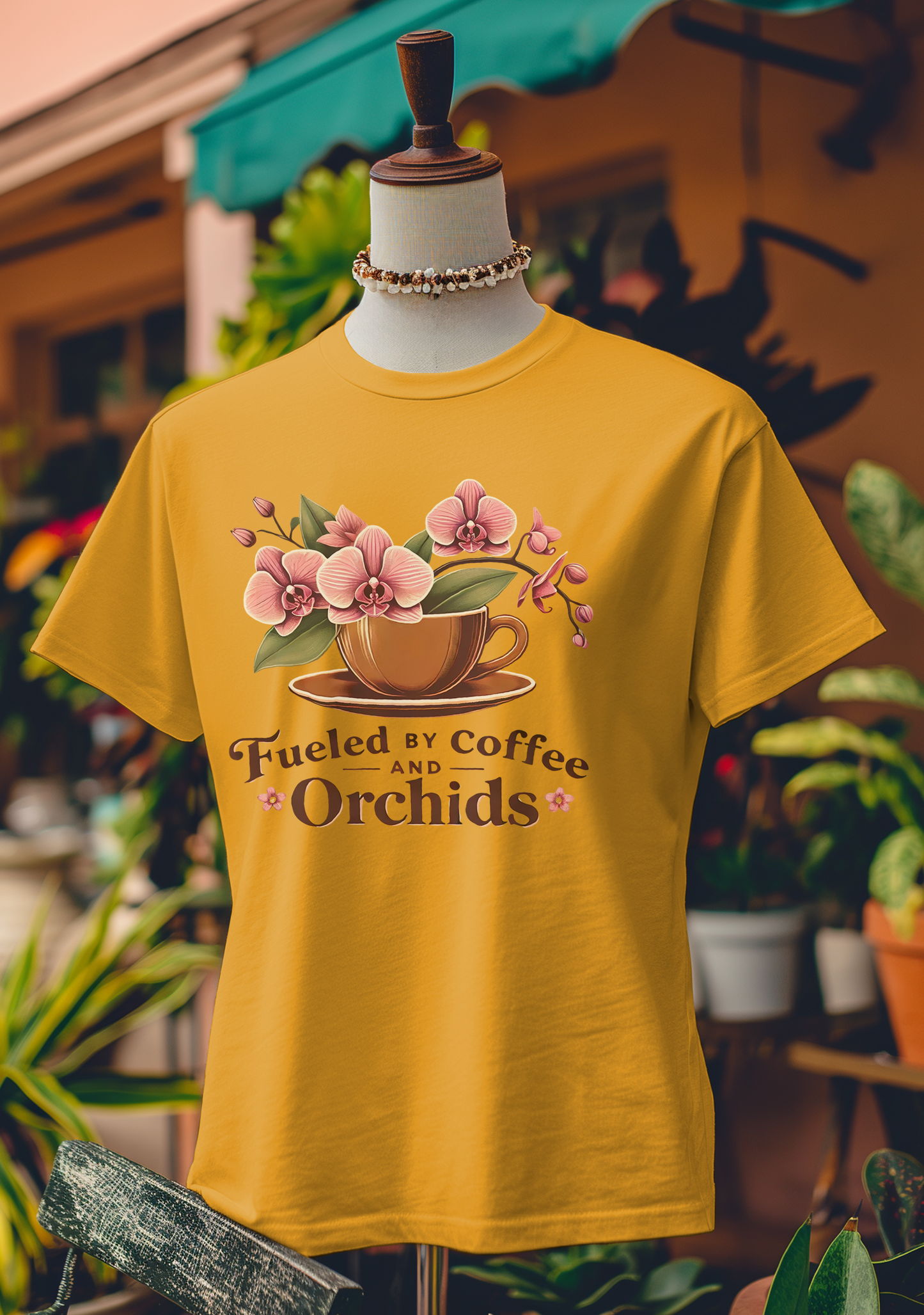 Fueled by Coffee and Orchids T-Shirt