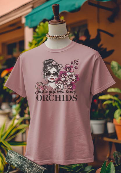 Just a Girl Who Loves Orchids T-Shirt