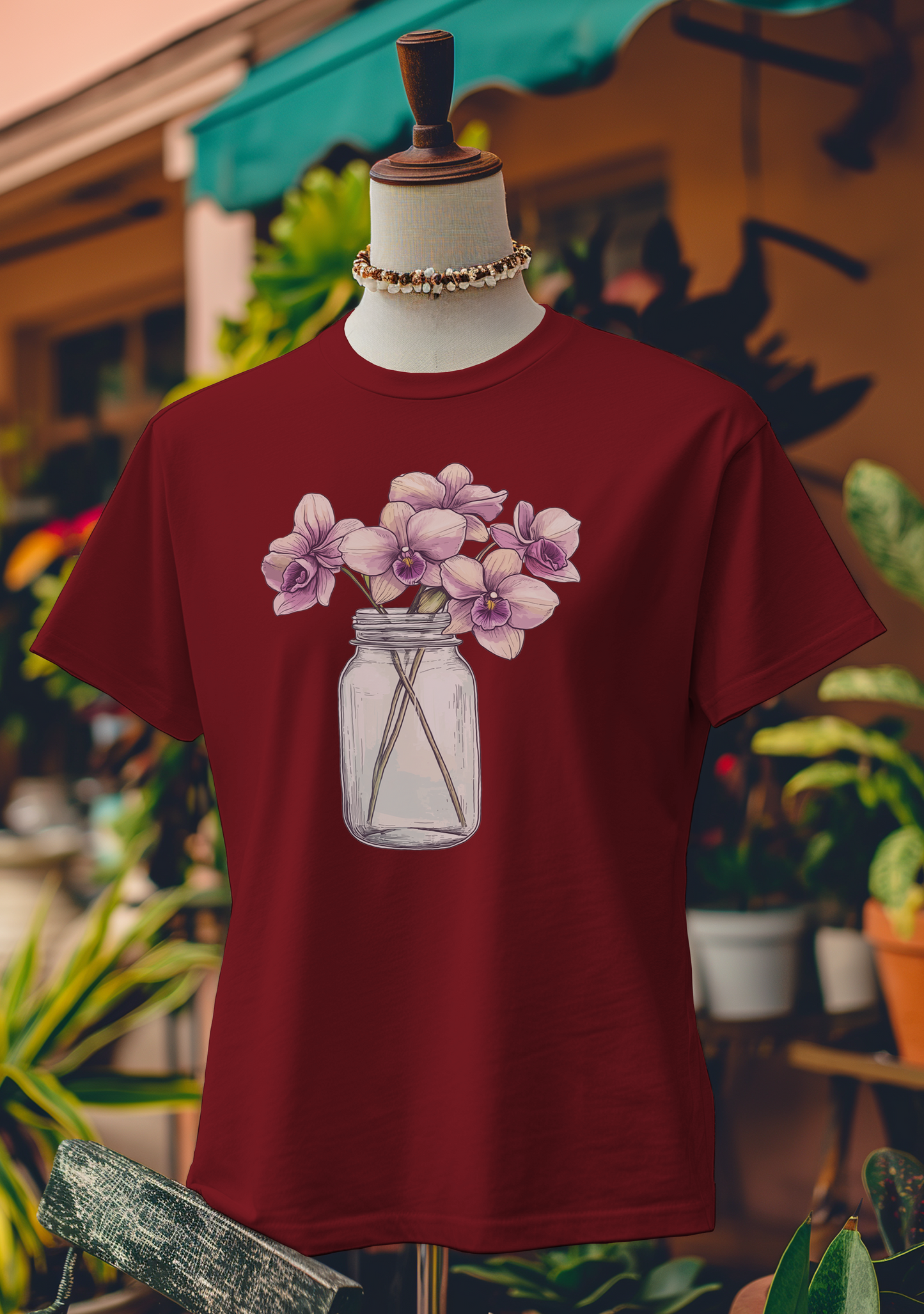 Orchids in Mason Jar T-Shirt