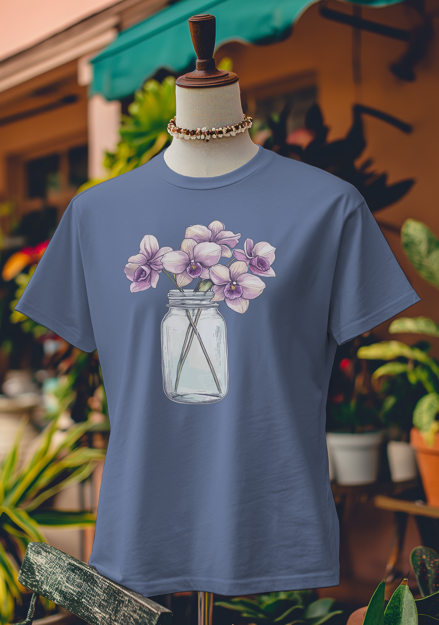Orchids in Mason Jar T-Shirt