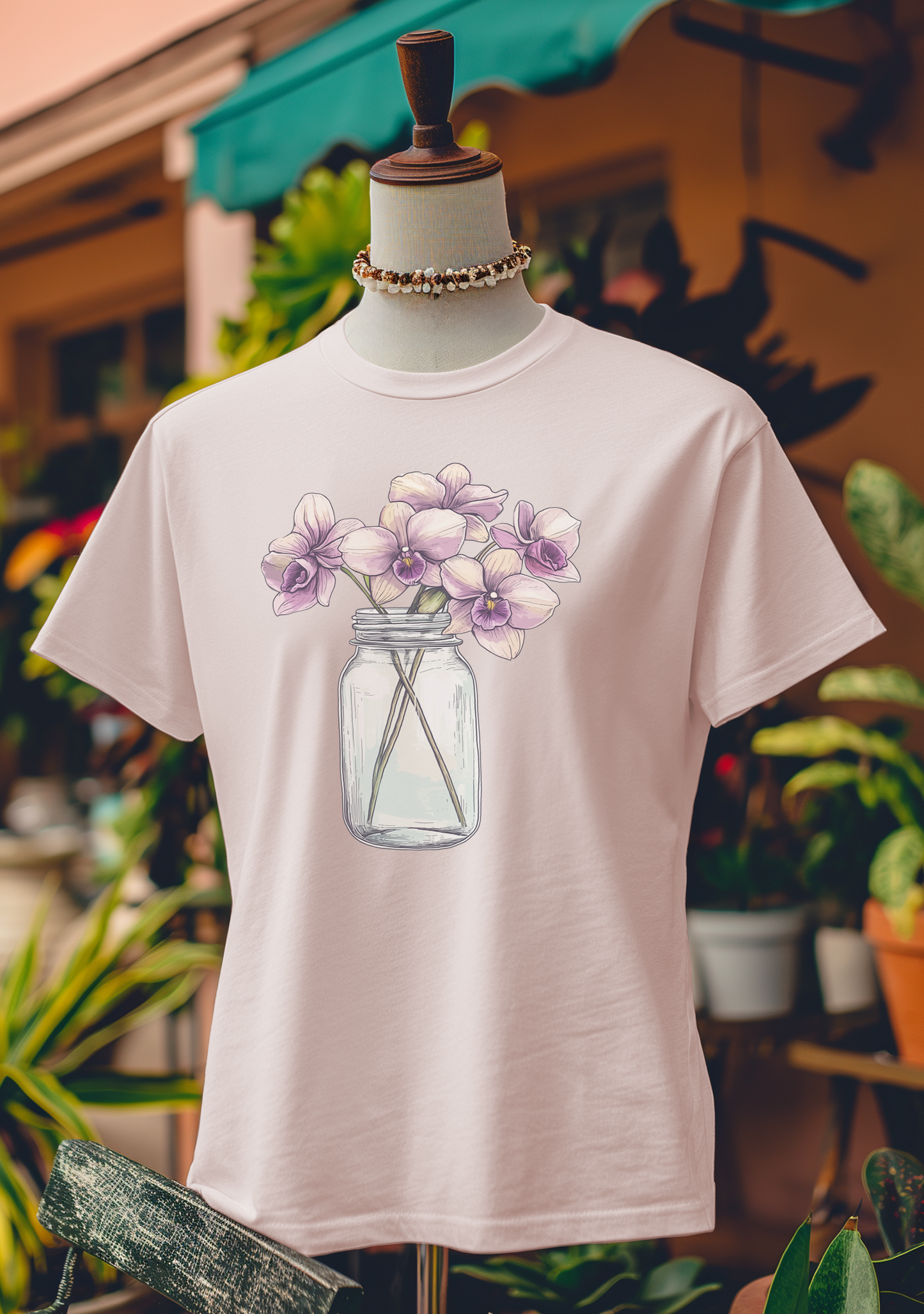 Orchids in Mason Jar T-Shirt