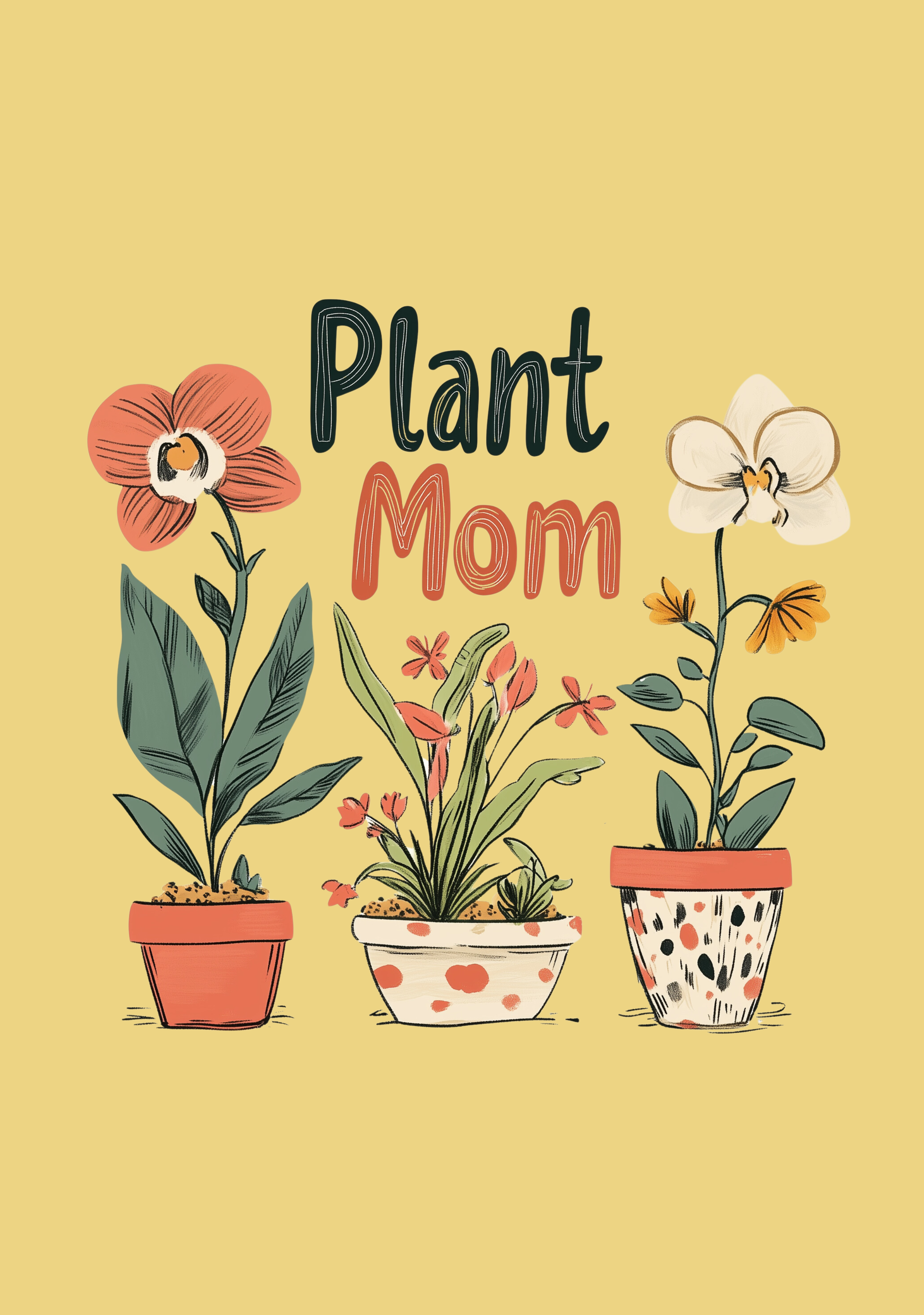 Plant Mom Orchid Trio T-Shirt