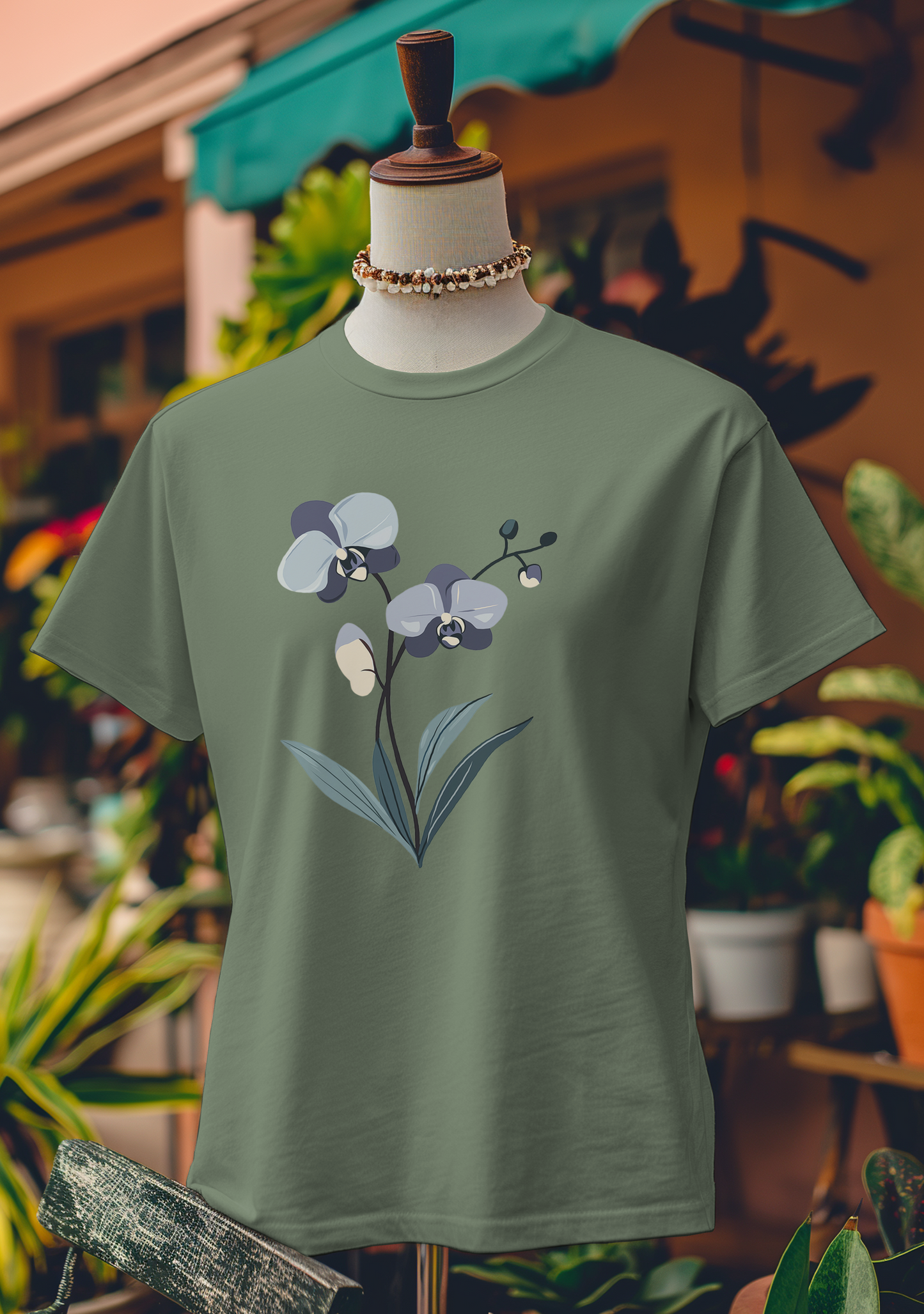 Elegant Midnight Orchid T-Shirt