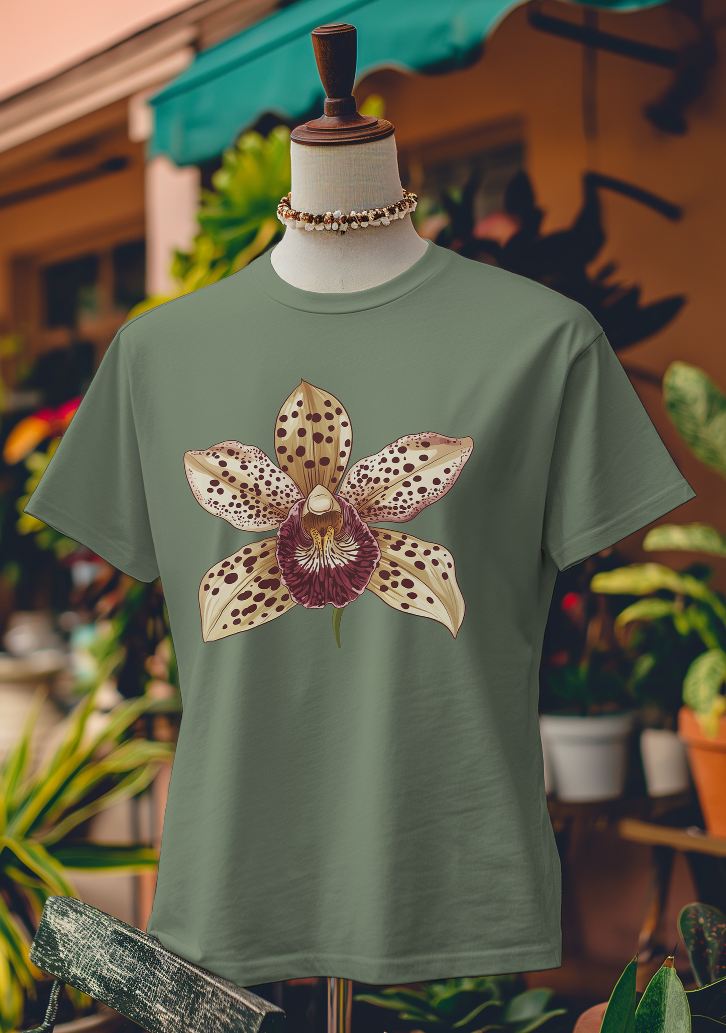 Leopard Orchid Charm  T-Shirt