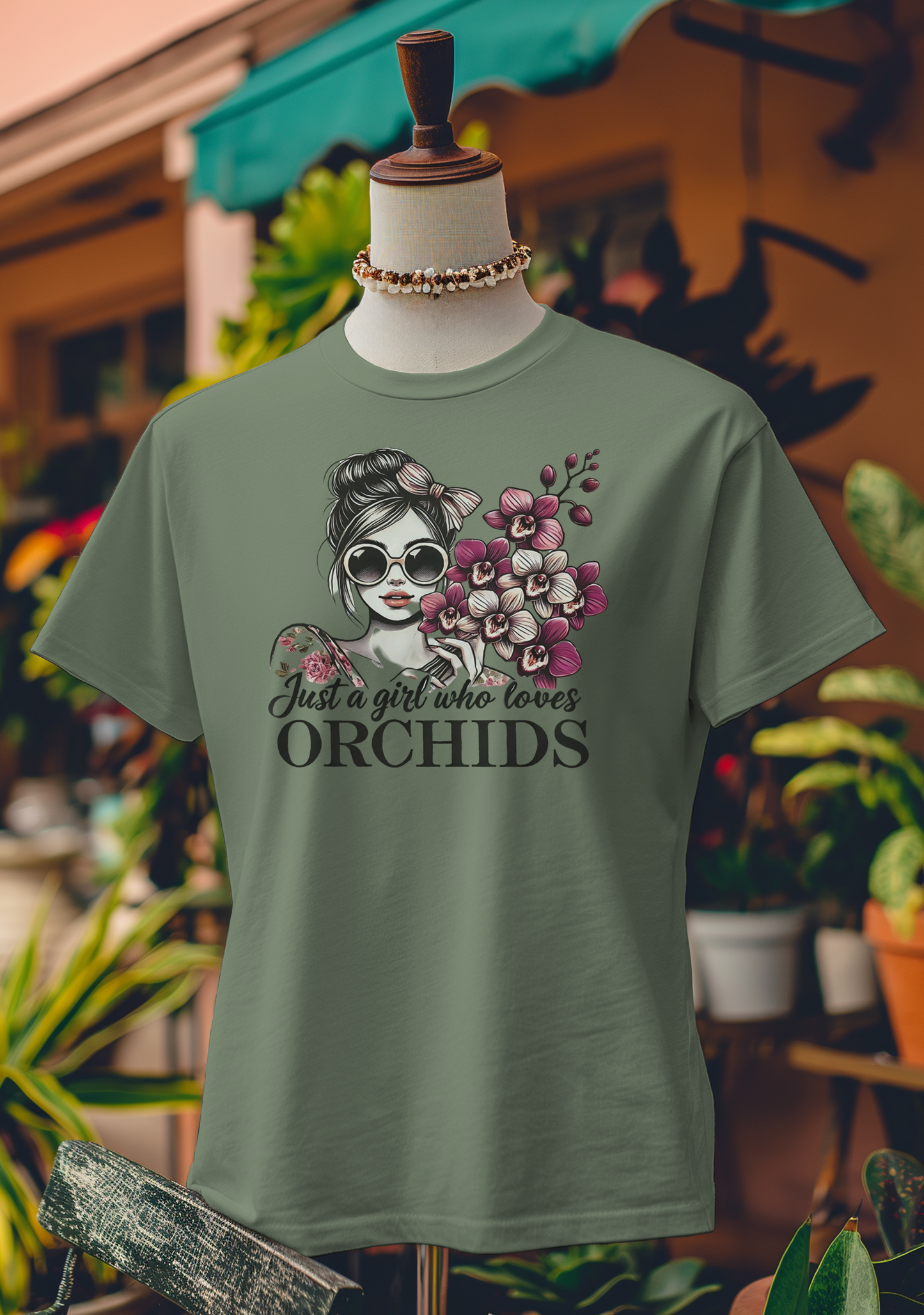 Just a Girl Who Loves Orchids T-Shirt