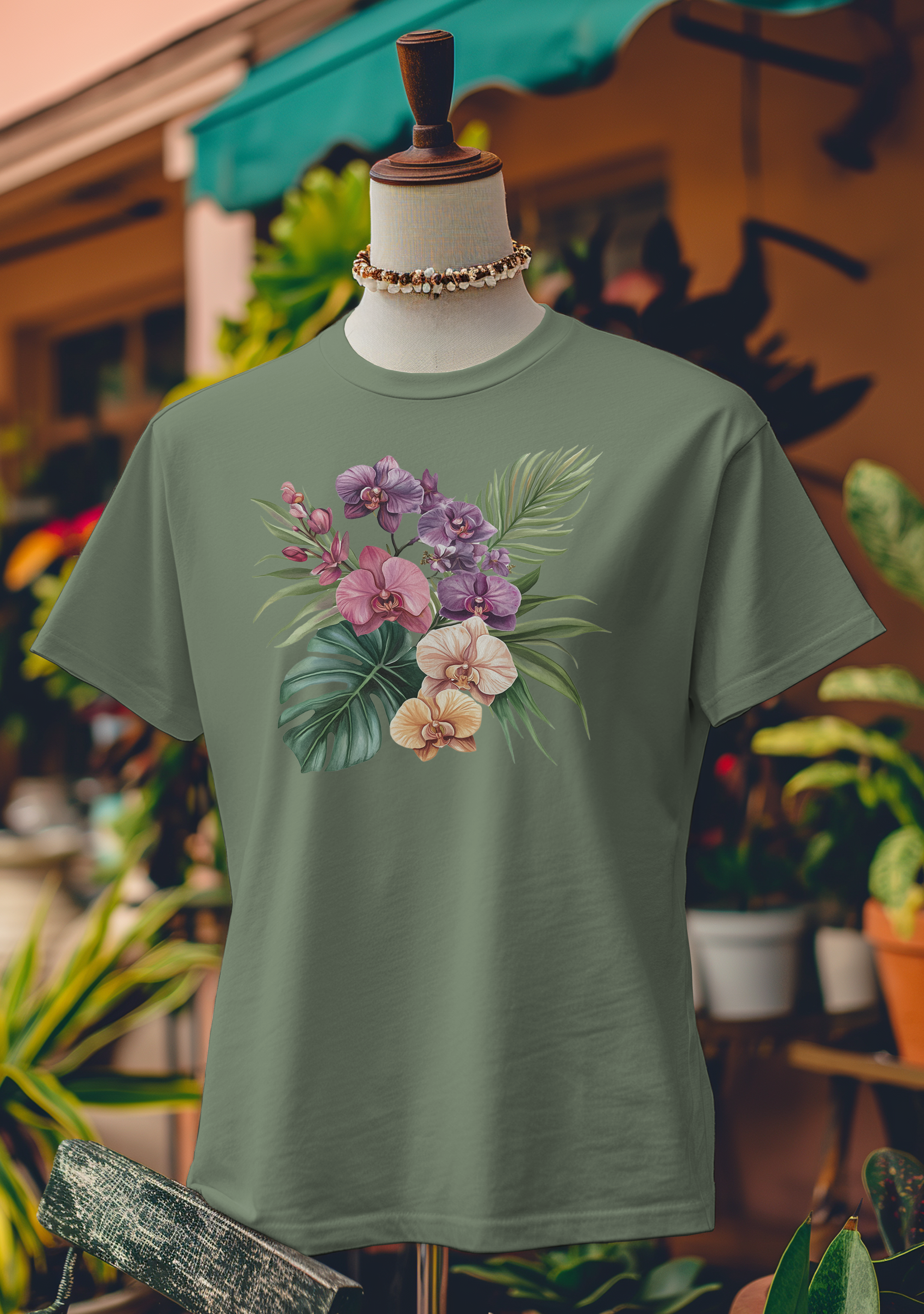 Tropical Orchid Paradise T-Shirt