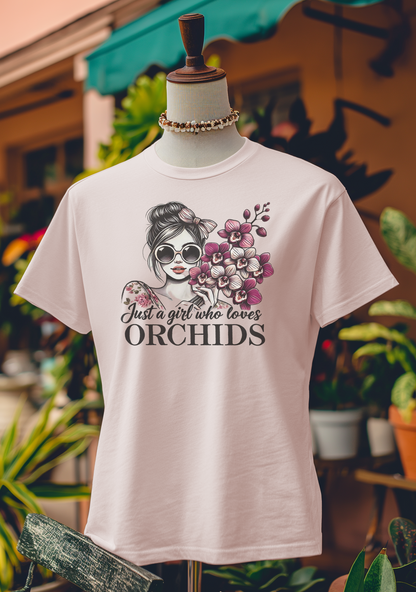 Just a Girl Who Loves Orchids T-Shirt