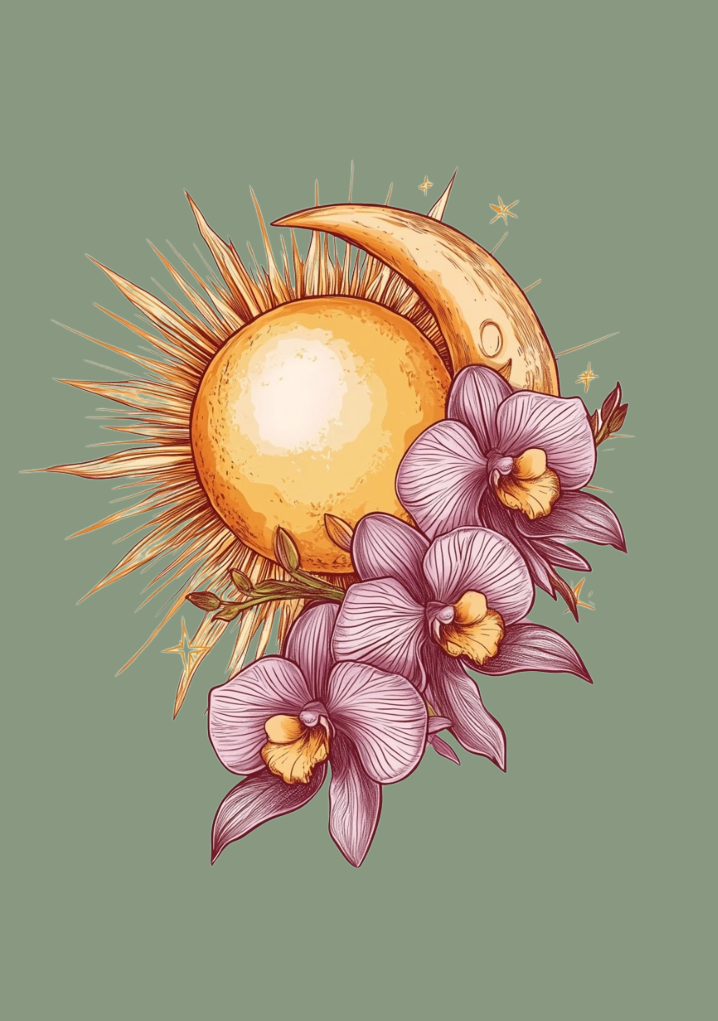 Sun and Moon Orchid Harmony T-Shirt