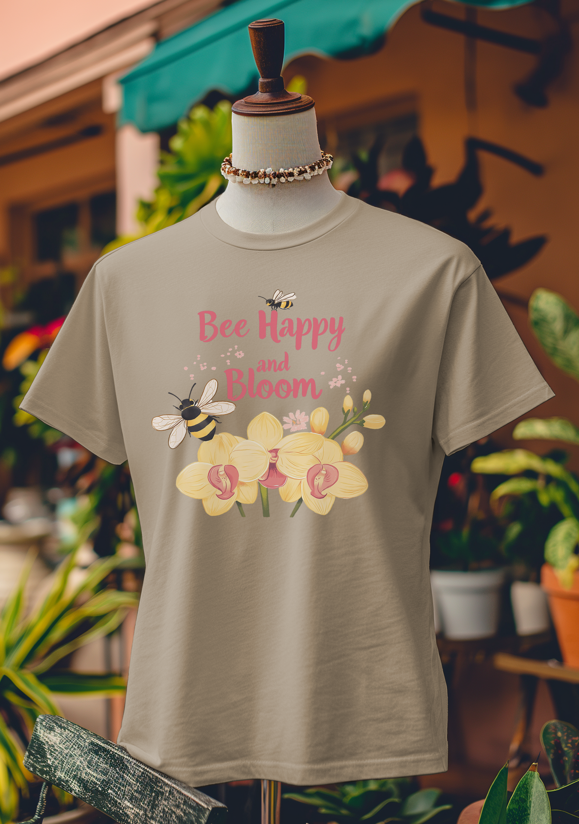Bee Happy & Bloom TeeT-Shirt – Orchid and Bloom