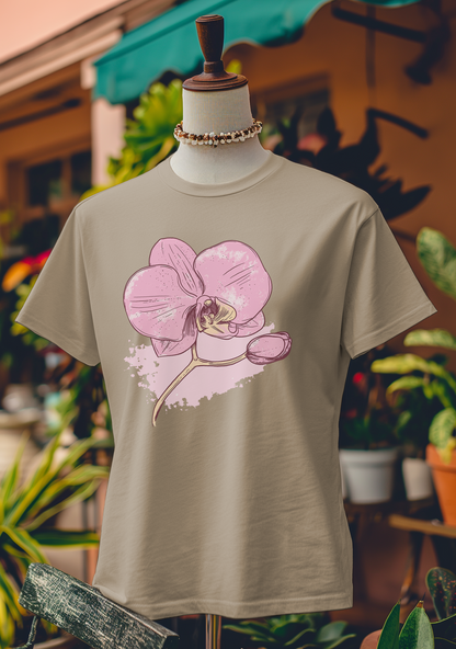 Splashed Orchid Art T-Shirt