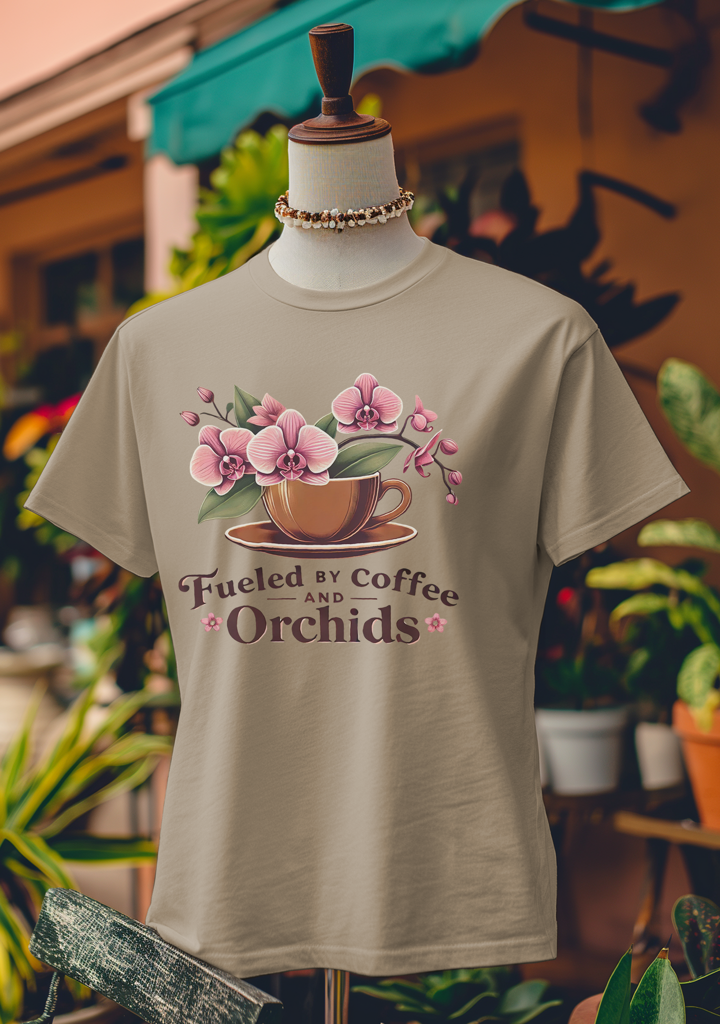 Fueled by Coffee and Orchids T-Shirt