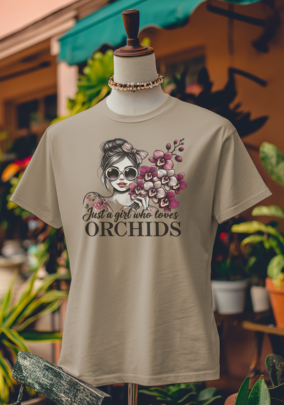 Just a Girl Who Loves Orchids T-Shirt