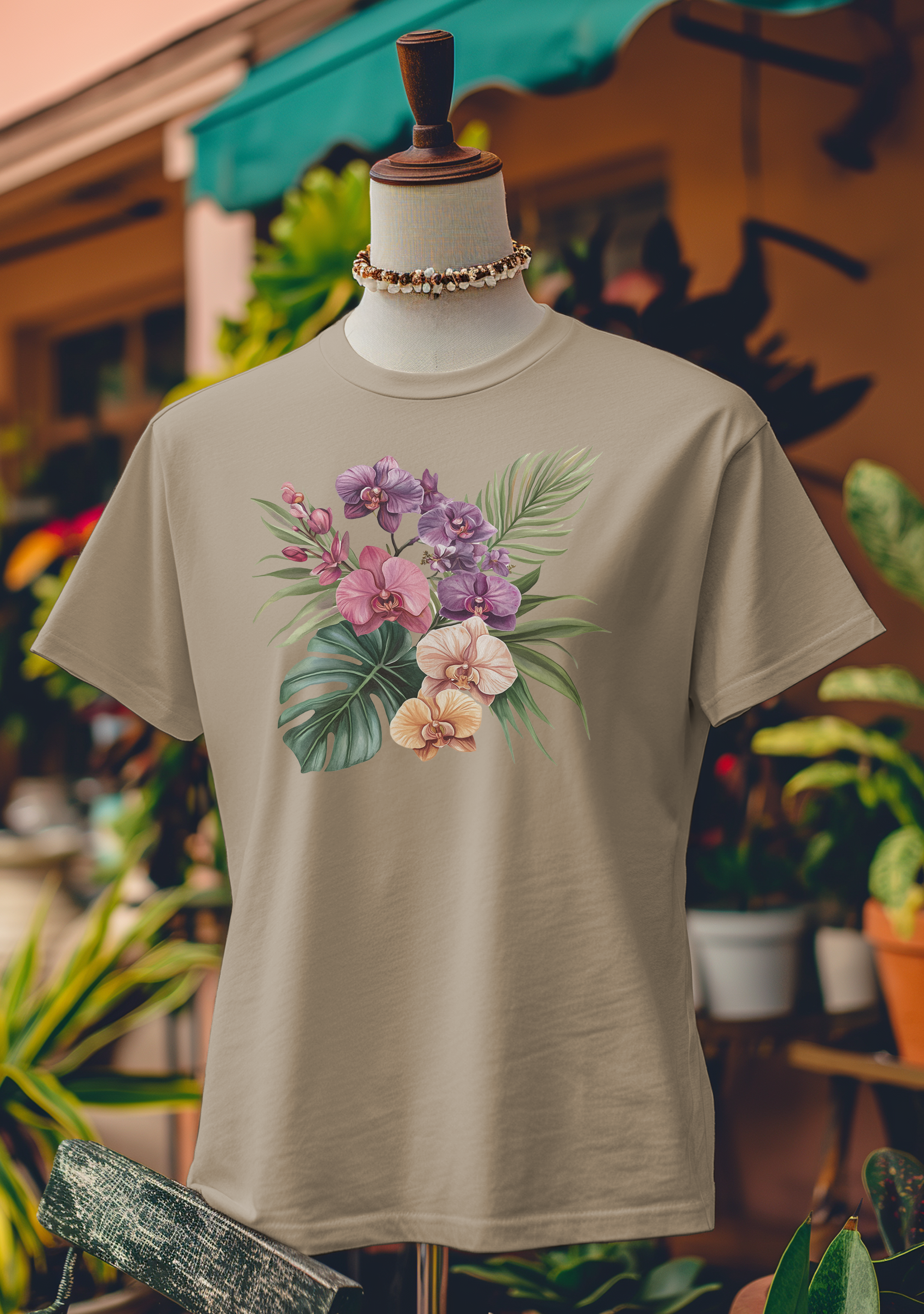 Tropical Orchid Paradise T-Shirt