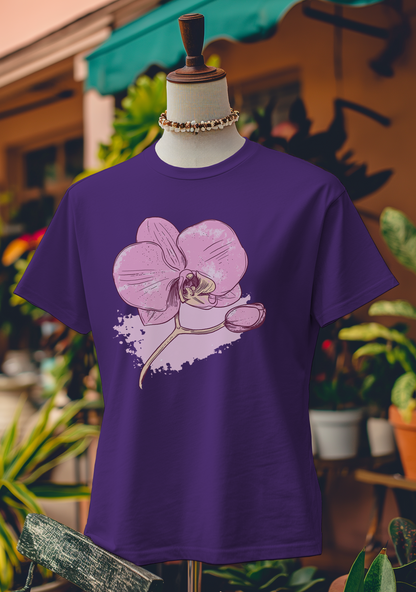 Splashed Orchid Art T-Shirt