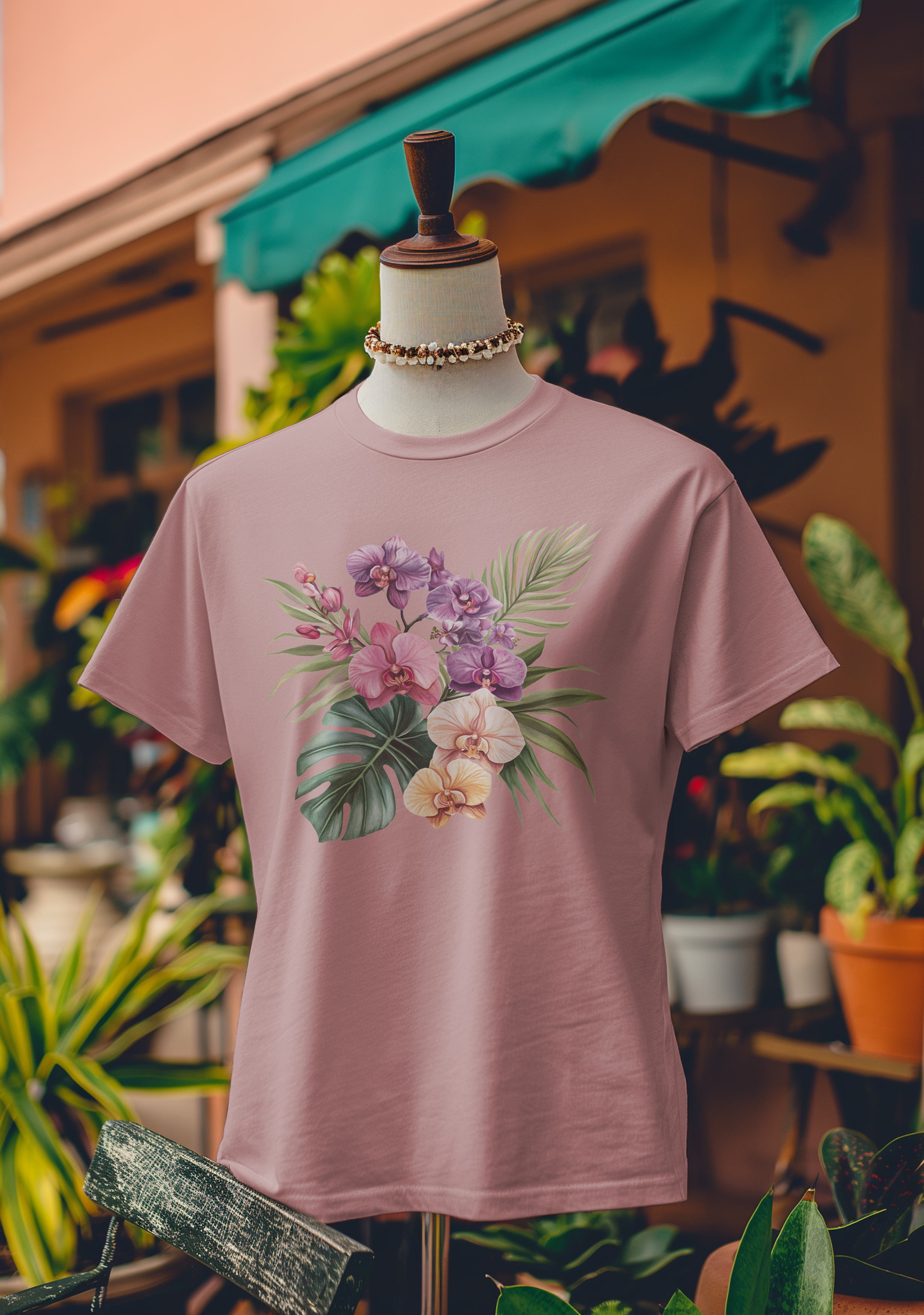 Tropical Orchid Paradise T-Shirt