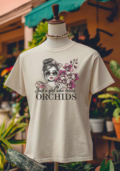 Just a Girl Who Loves Orchids T-Shirt